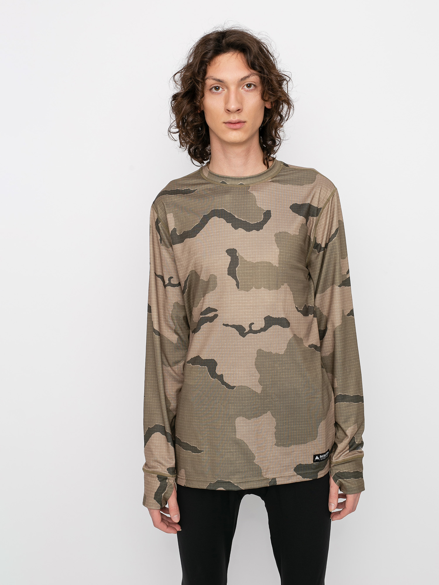 Męski Longsleeve aktywny Burton Midweight Base Layer Crew (barren camo)