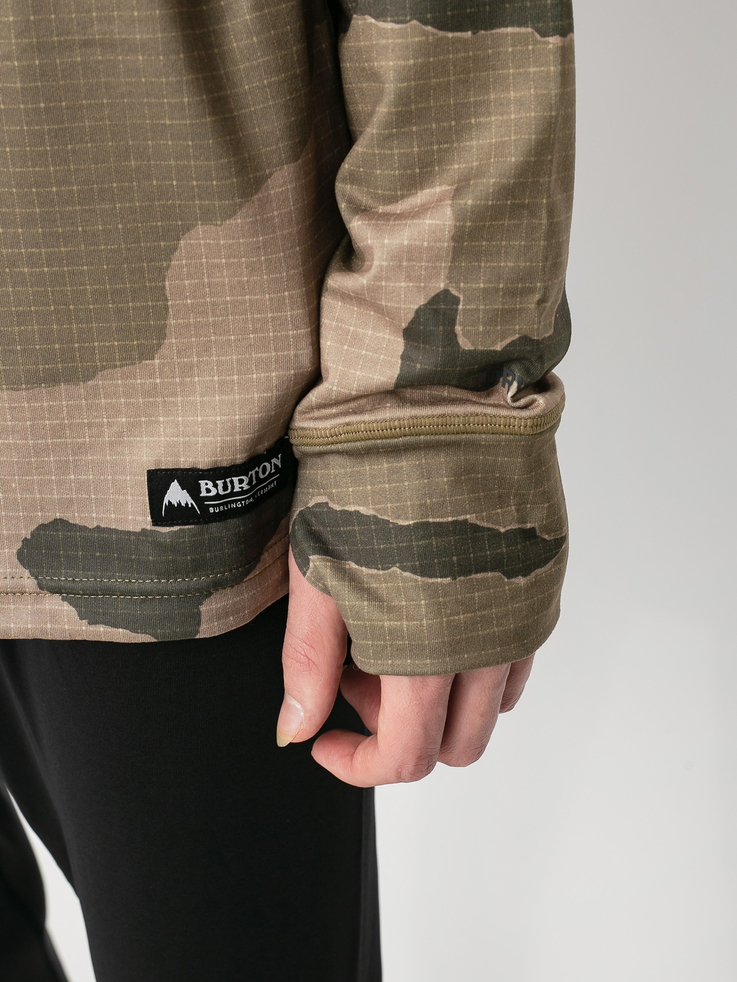 Męski Longsleeve aktywny Burton Midweight Base Layer Crew (barren camo)