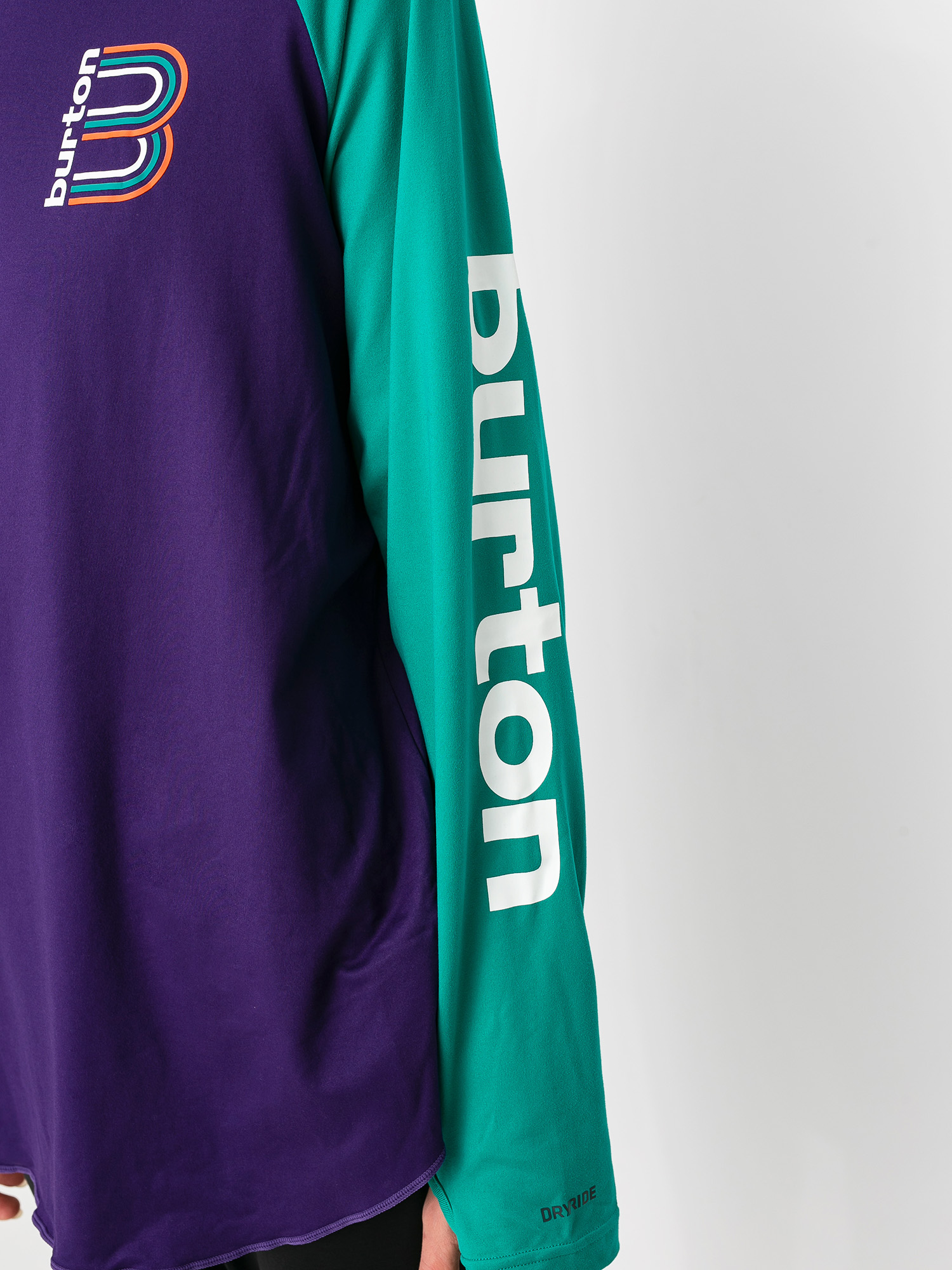Męski Longsleeve aktywny Burton Roadie Base Layer Tech (parachute purple/dynasty green)
