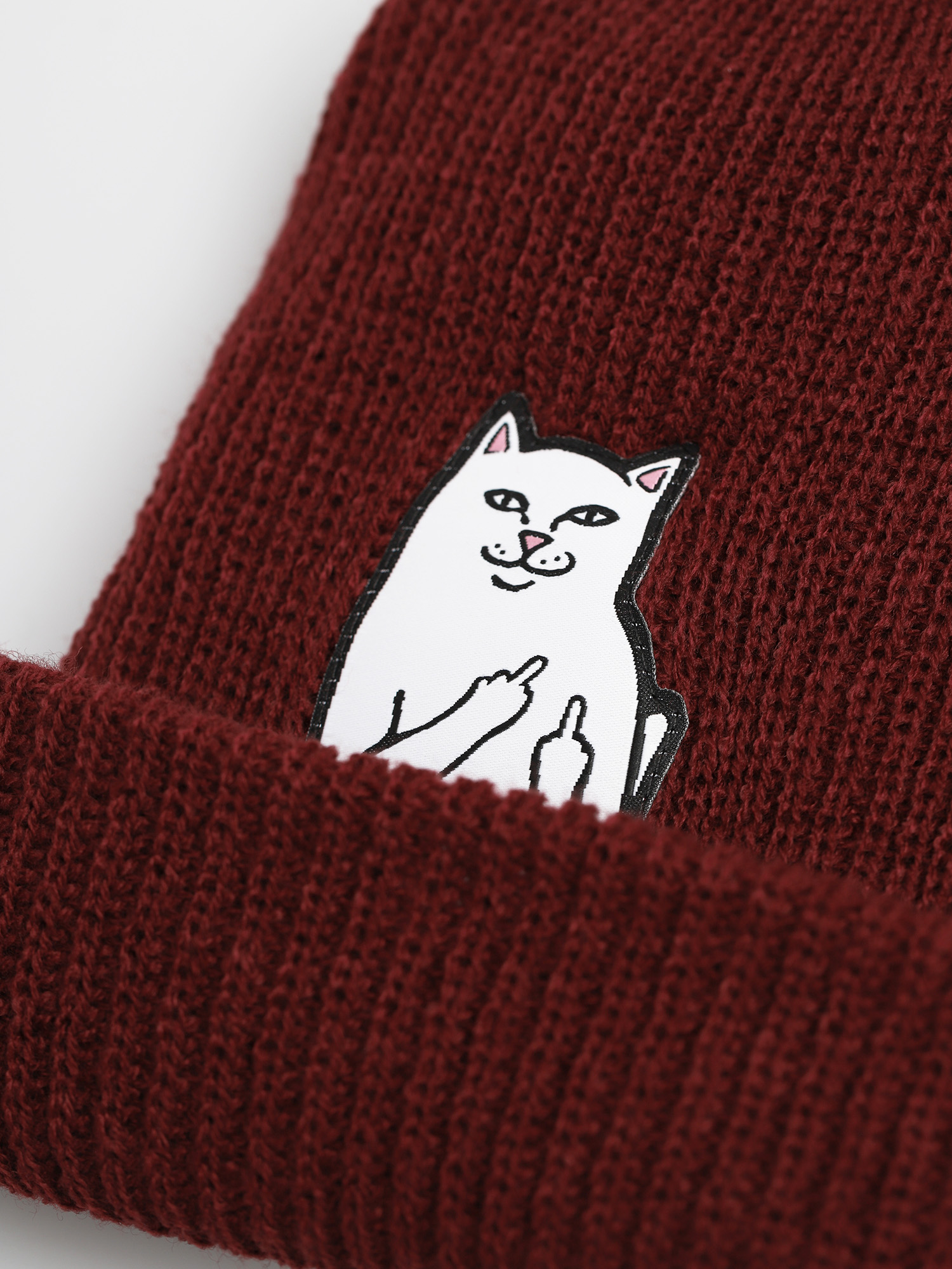 Czapka zimowa RipNDip Lord Nermal (burgundy)