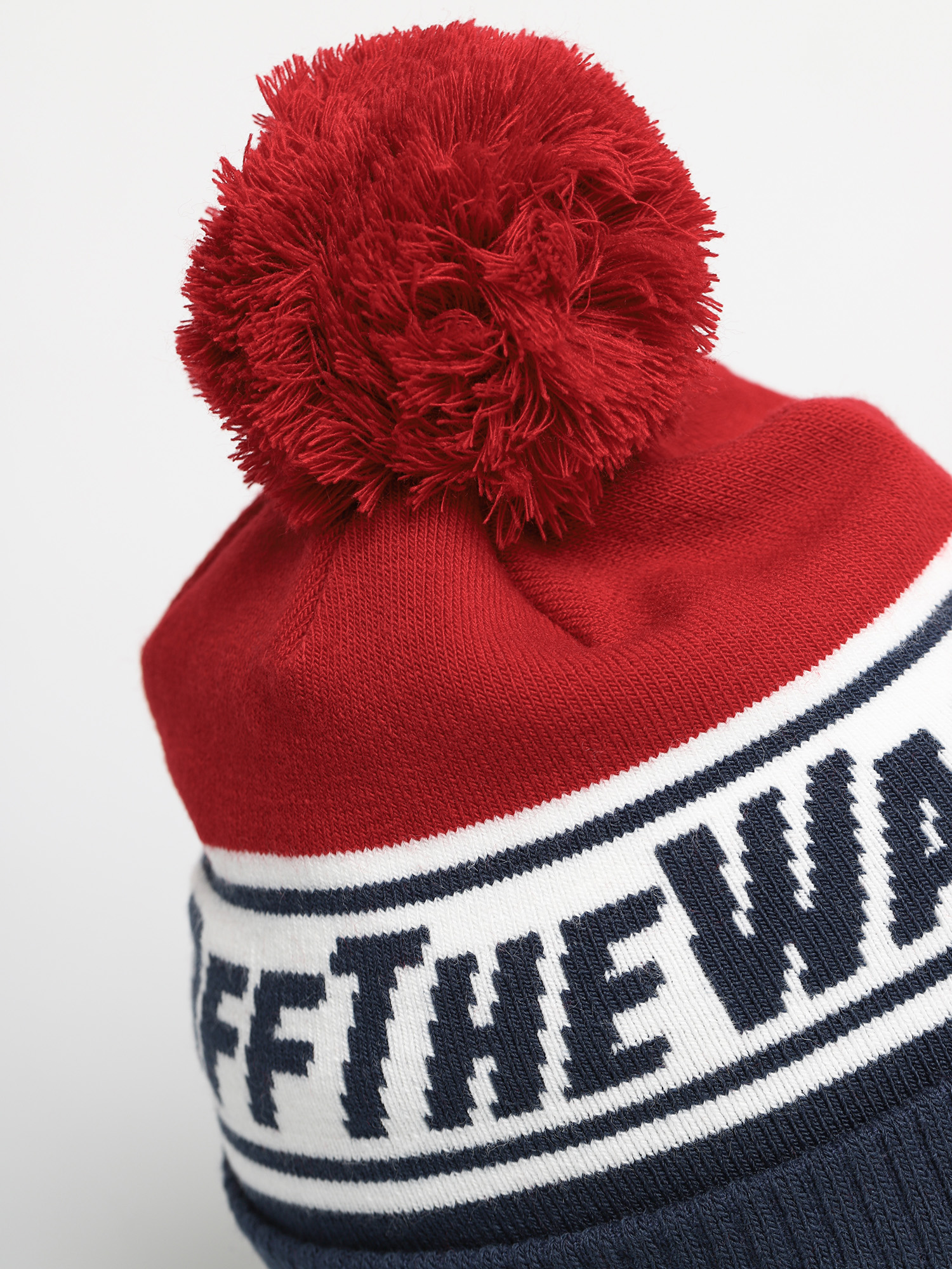 Czapka zimowa Vans Off The Wall Pom (dress blues/chili pepper)