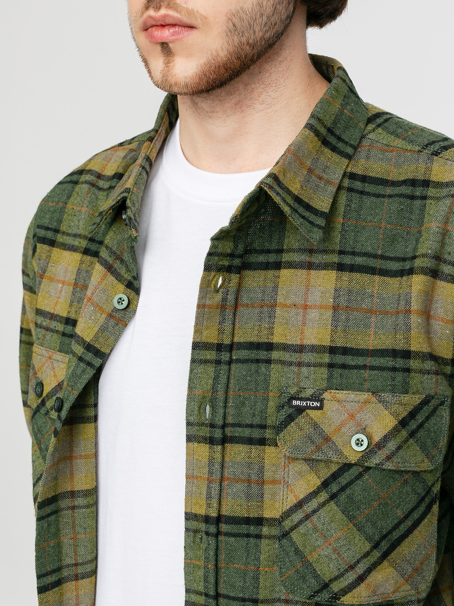 Koszula Brixton Bowery Flannel Ls (evergreen)