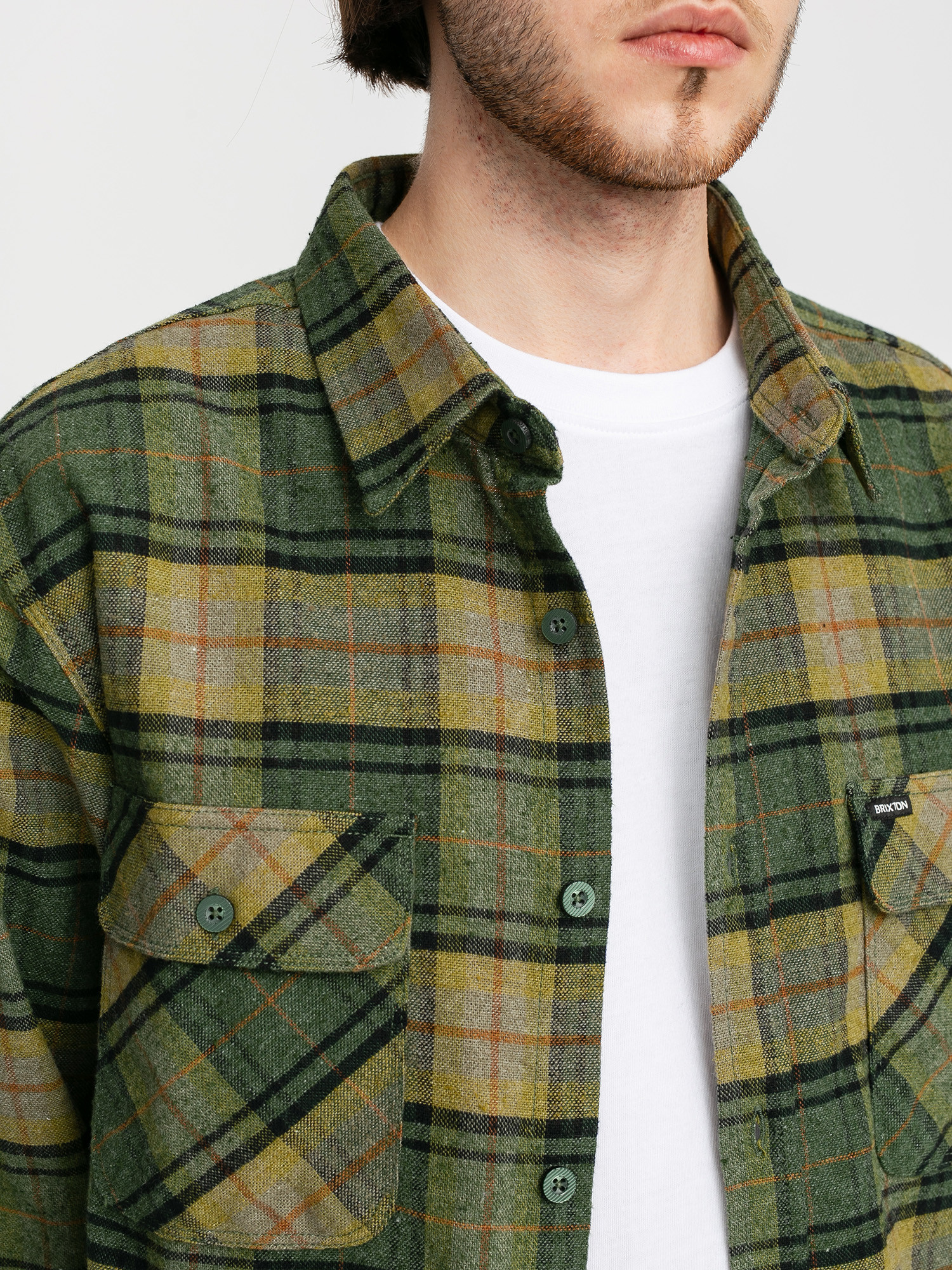 Koszula Brixton Bowery Flannel Ls (evergreen)