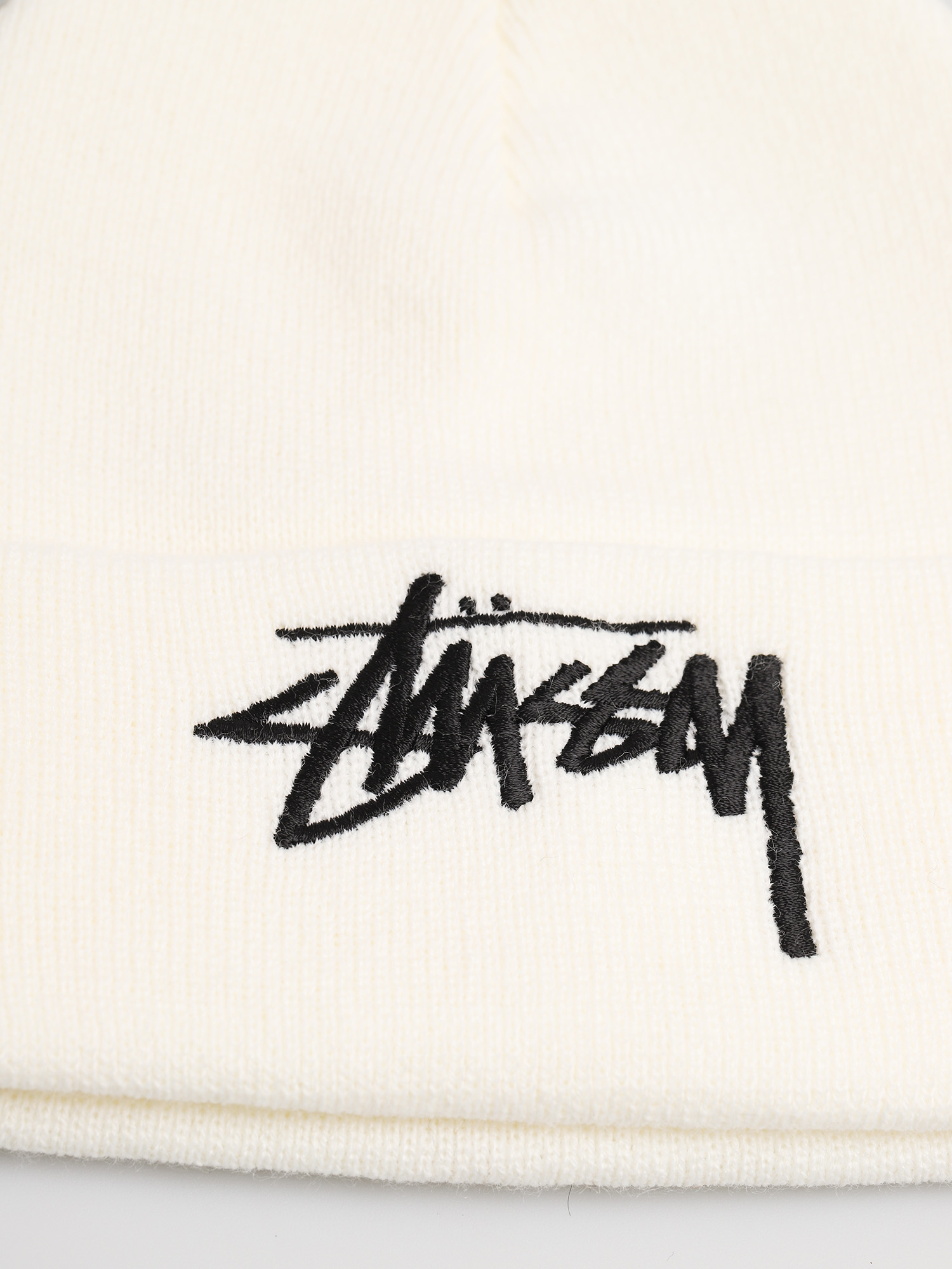 Czapka zimowa Stussy Big Stock Cuff (off white)