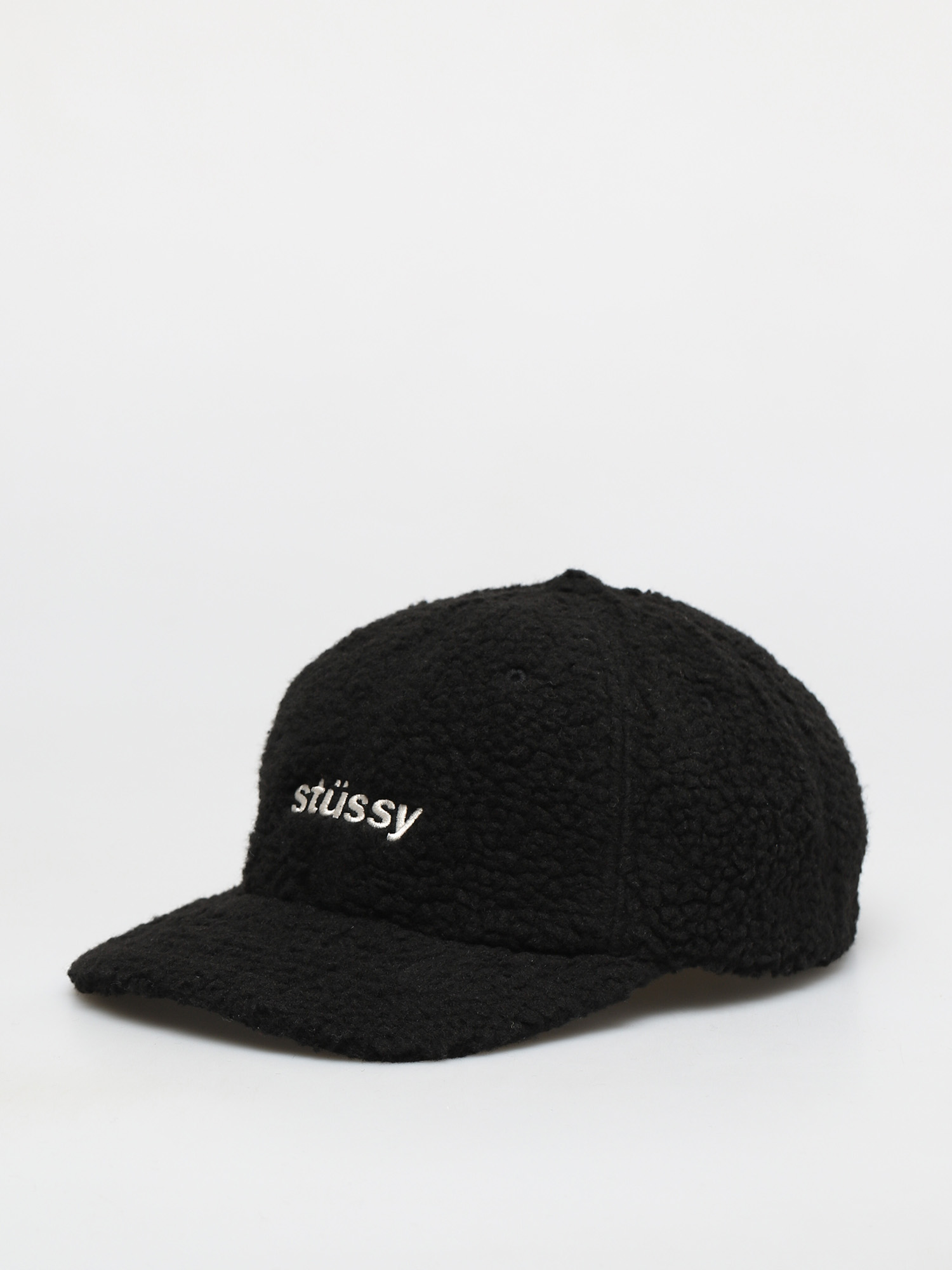 Czapka z daszkiem Stussy Sherpa Fleece Low Pro ZD (black)