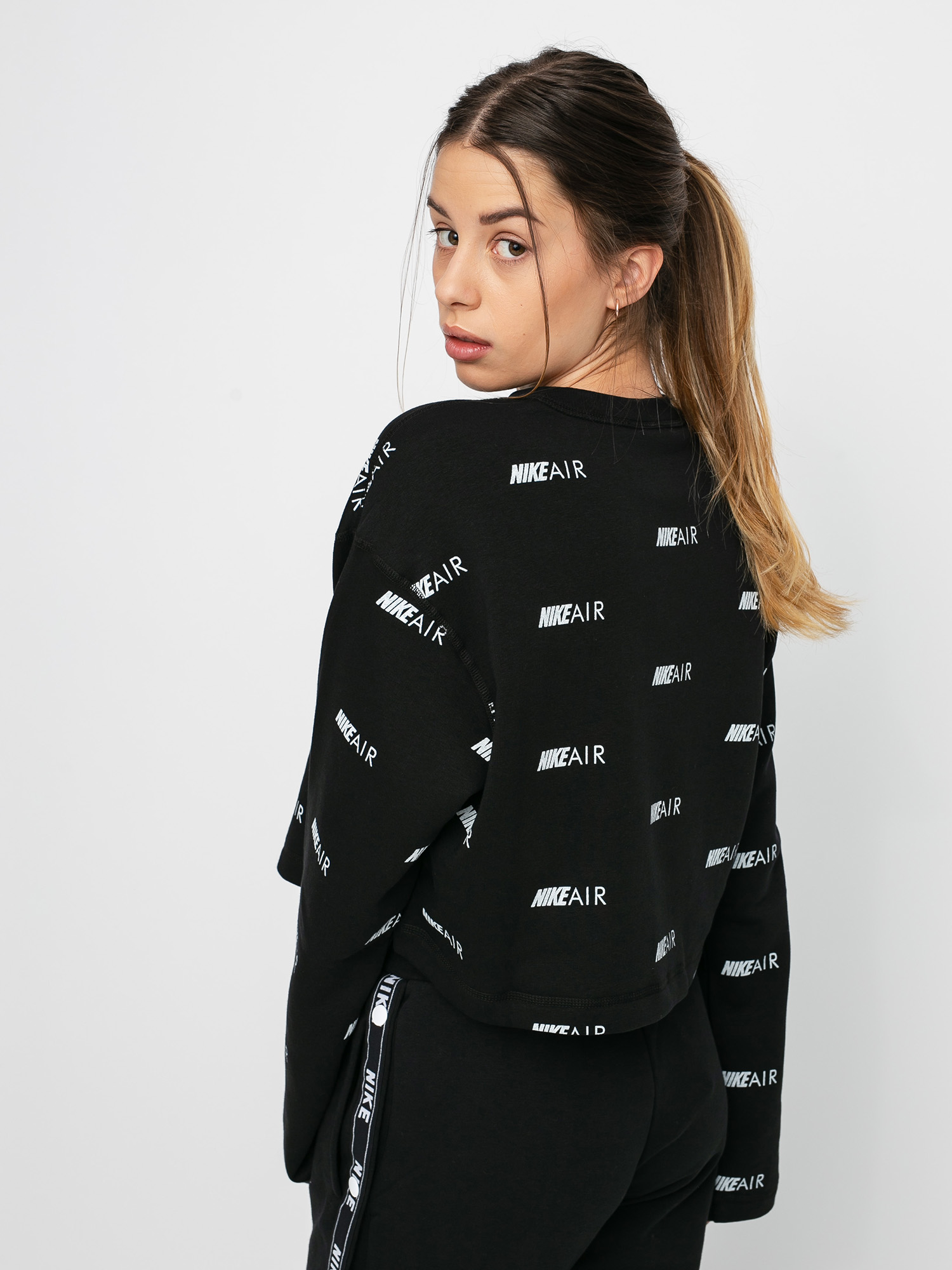 Bluza Nike Air Creflc Aop Wmn (black/white)