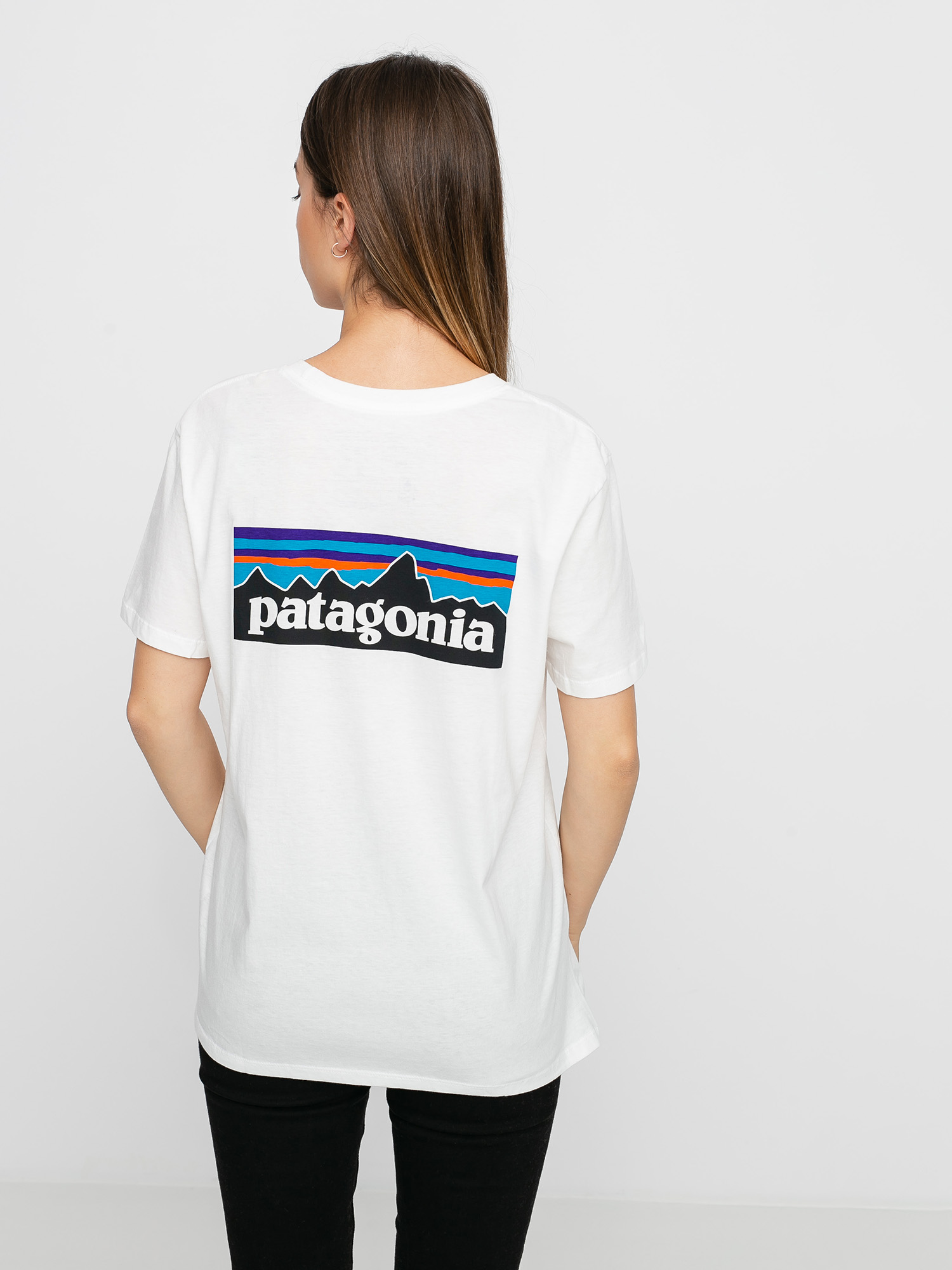 T-shirt Patagonia P 6 Logo Organic Crew Wmn (white)