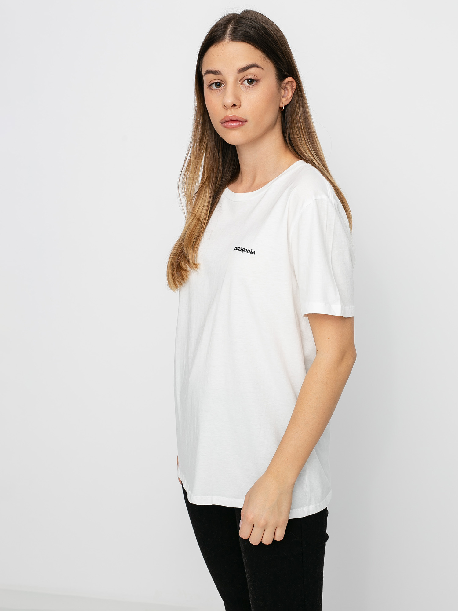 T-shirt Patagonia P 6 Logo Organic Crew Wmn (white)