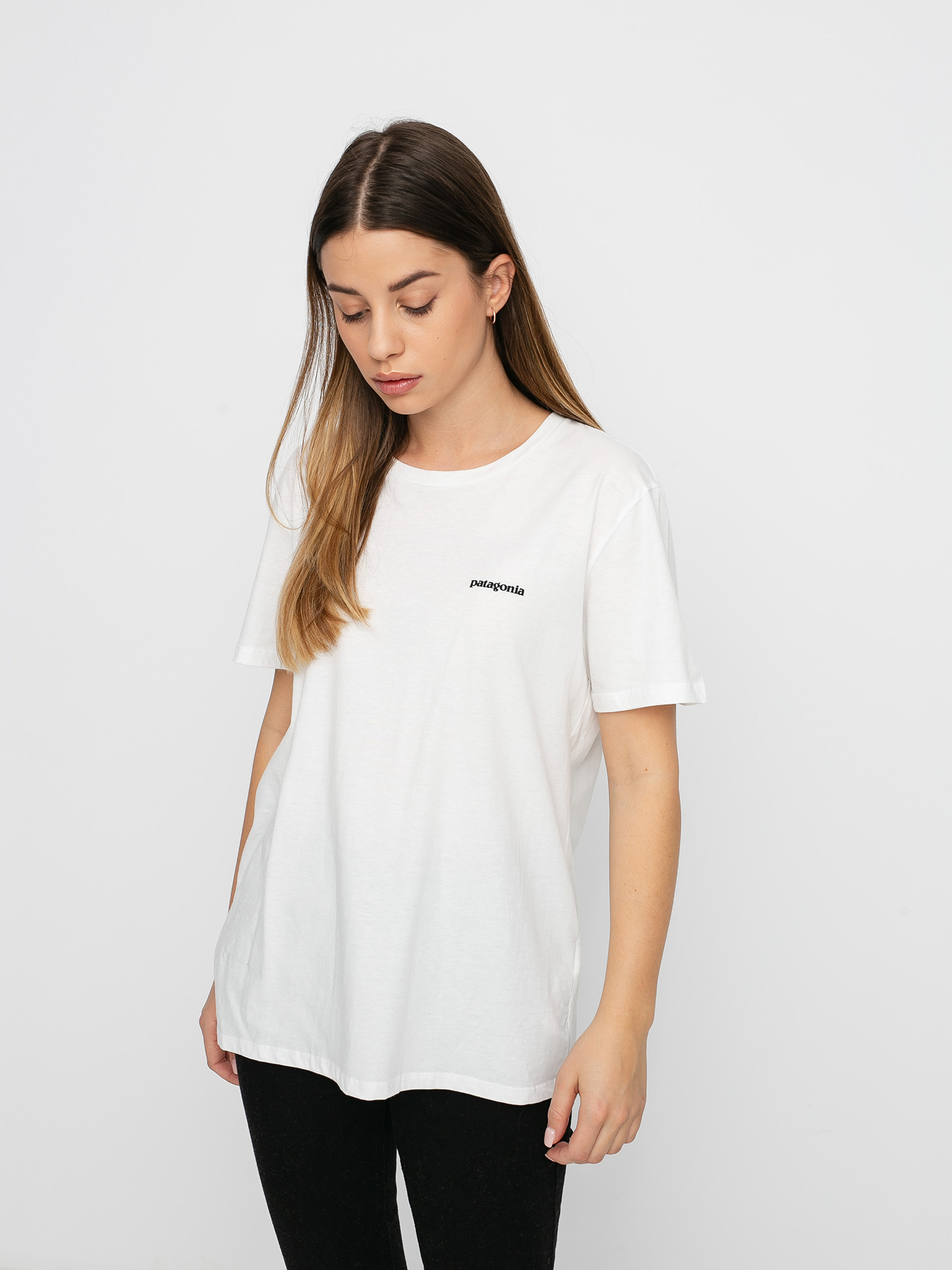 T-shirt Patagonia P 6 Logo Organic Crew Wmn (white)