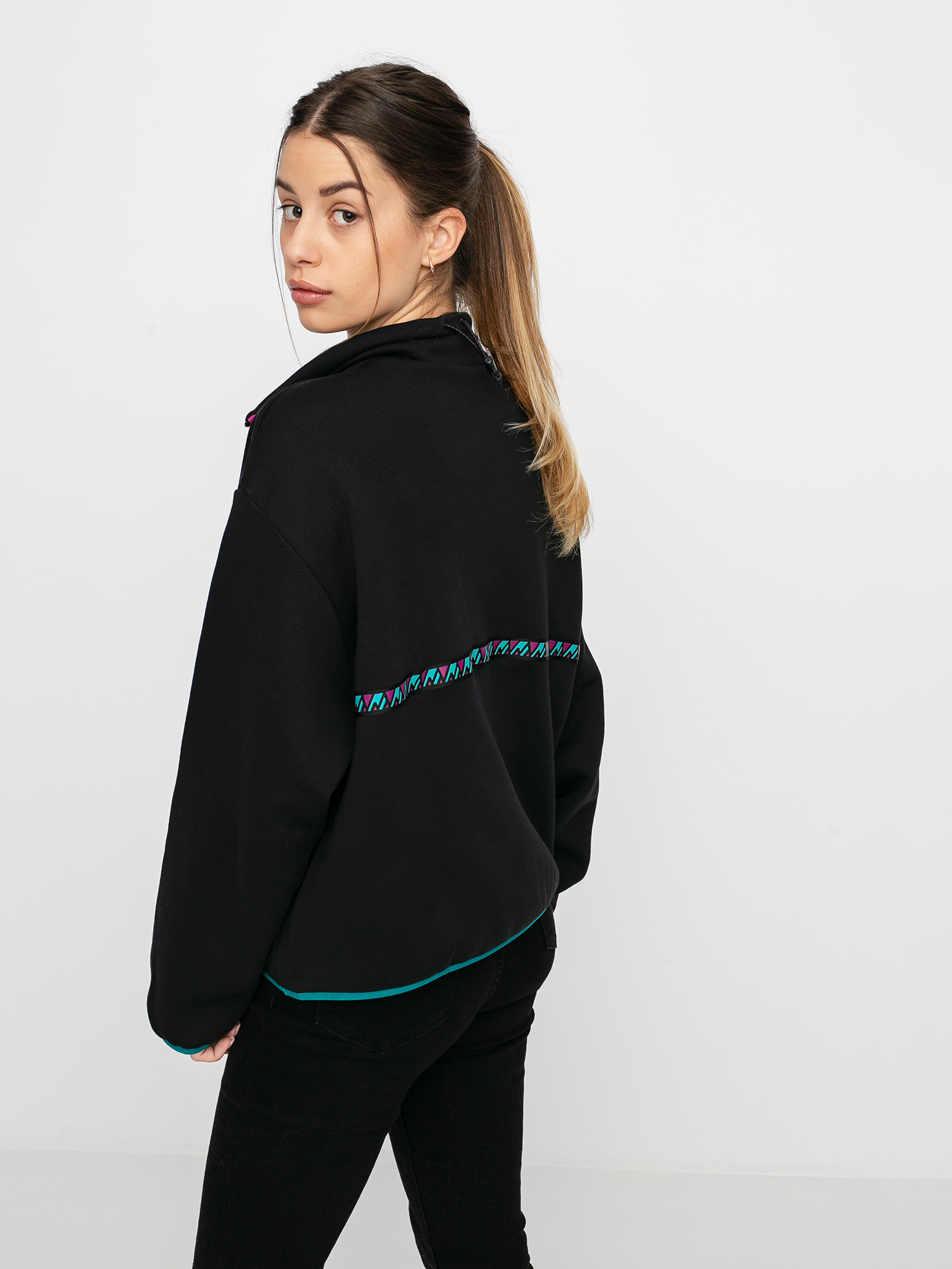 Bluza New Balance Terrain Reverse 1/4 Zip Wmn (black)