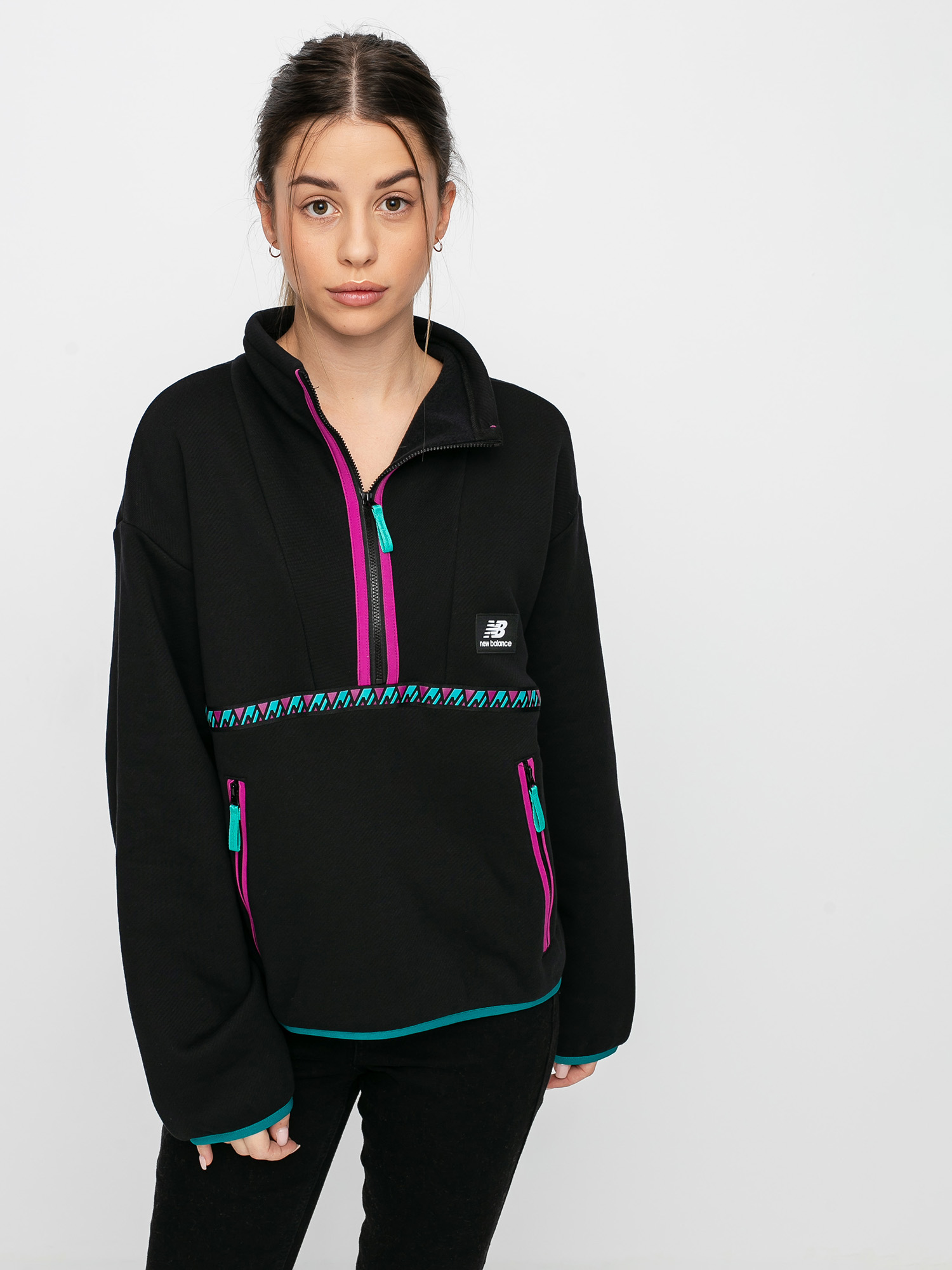 Bluza New Balance Terrain Reverse 1/4 Zip Wmn (black)