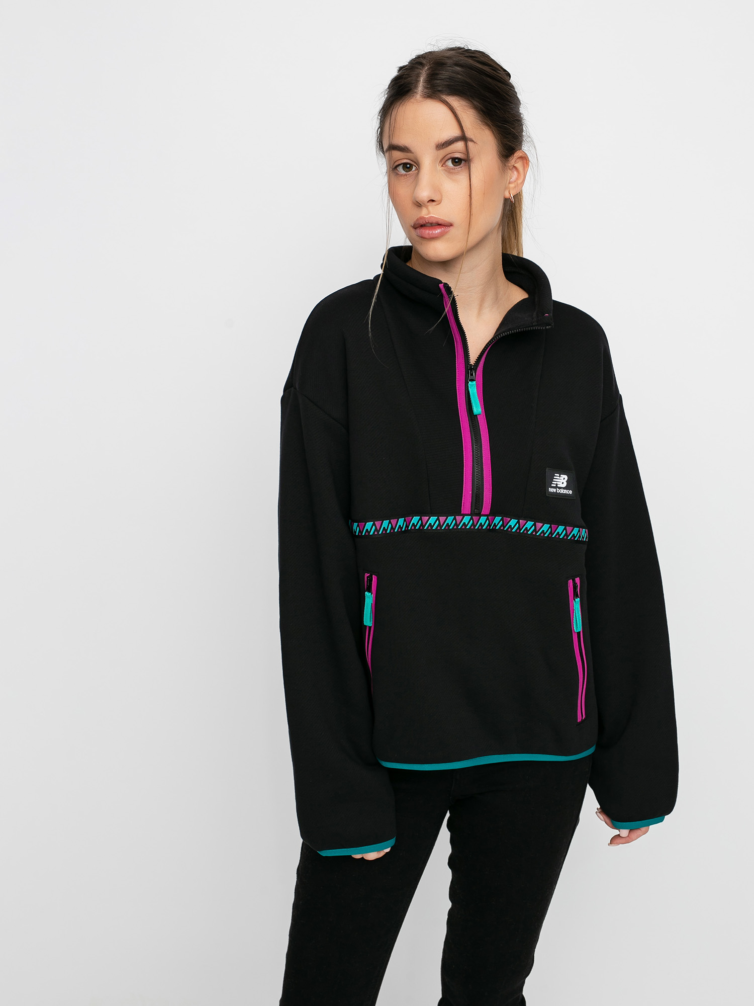 Bluza New Balance Terrain Reverse 1/4 Zip Wmn (black)