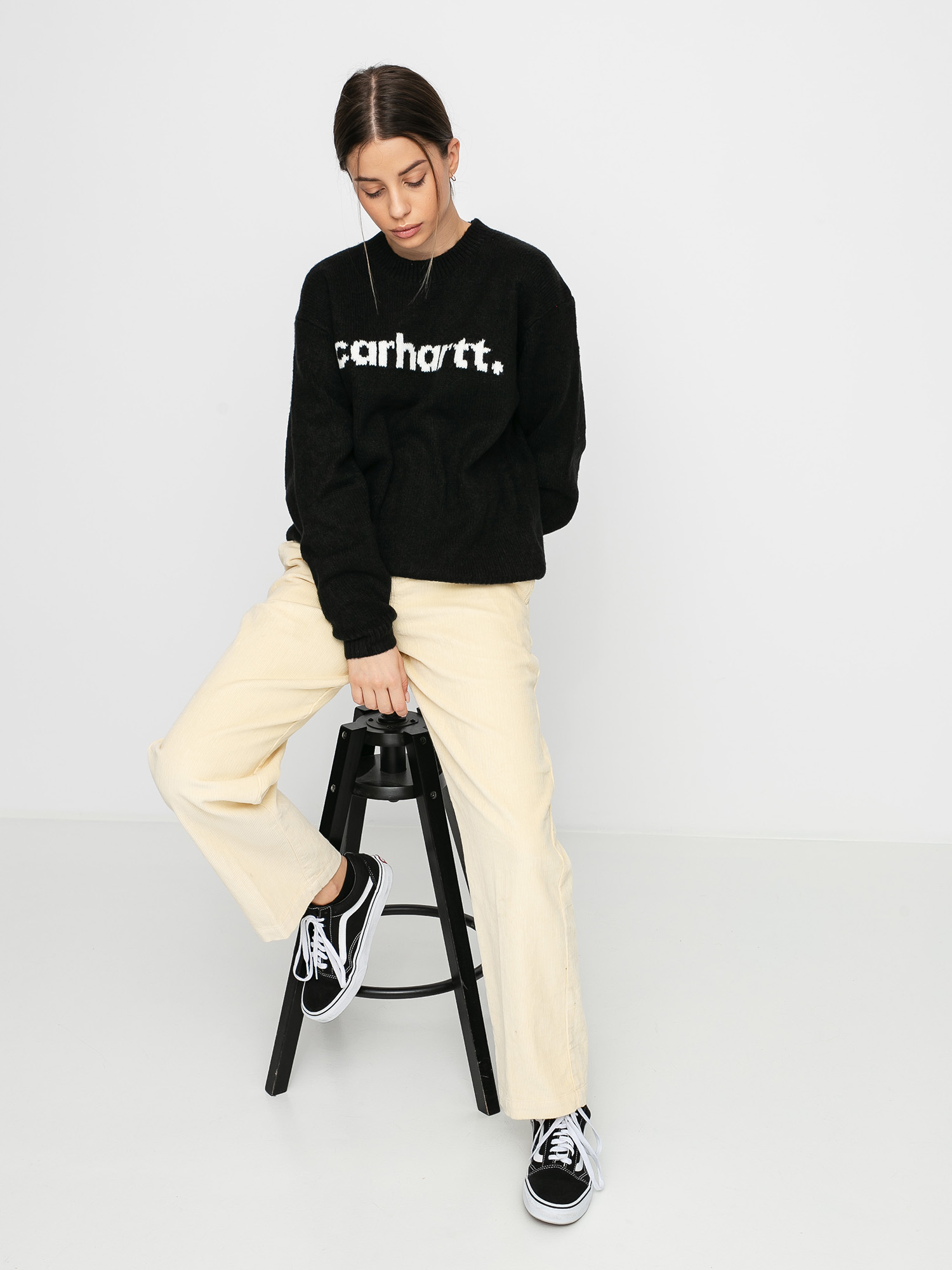 Sweter Carhartt WIP Typeface Wmn (black/wax)
