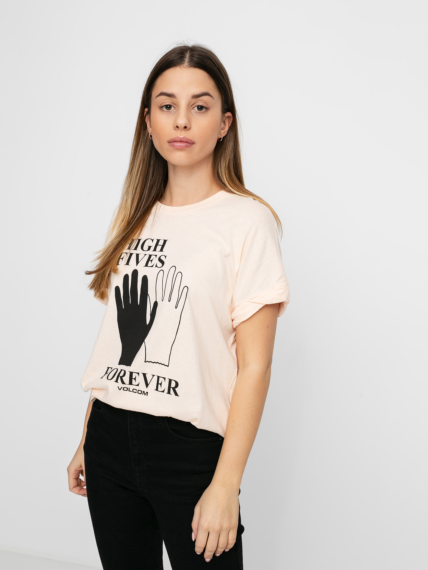 T-shirt Volcom Breaknot Wmn (light peach)