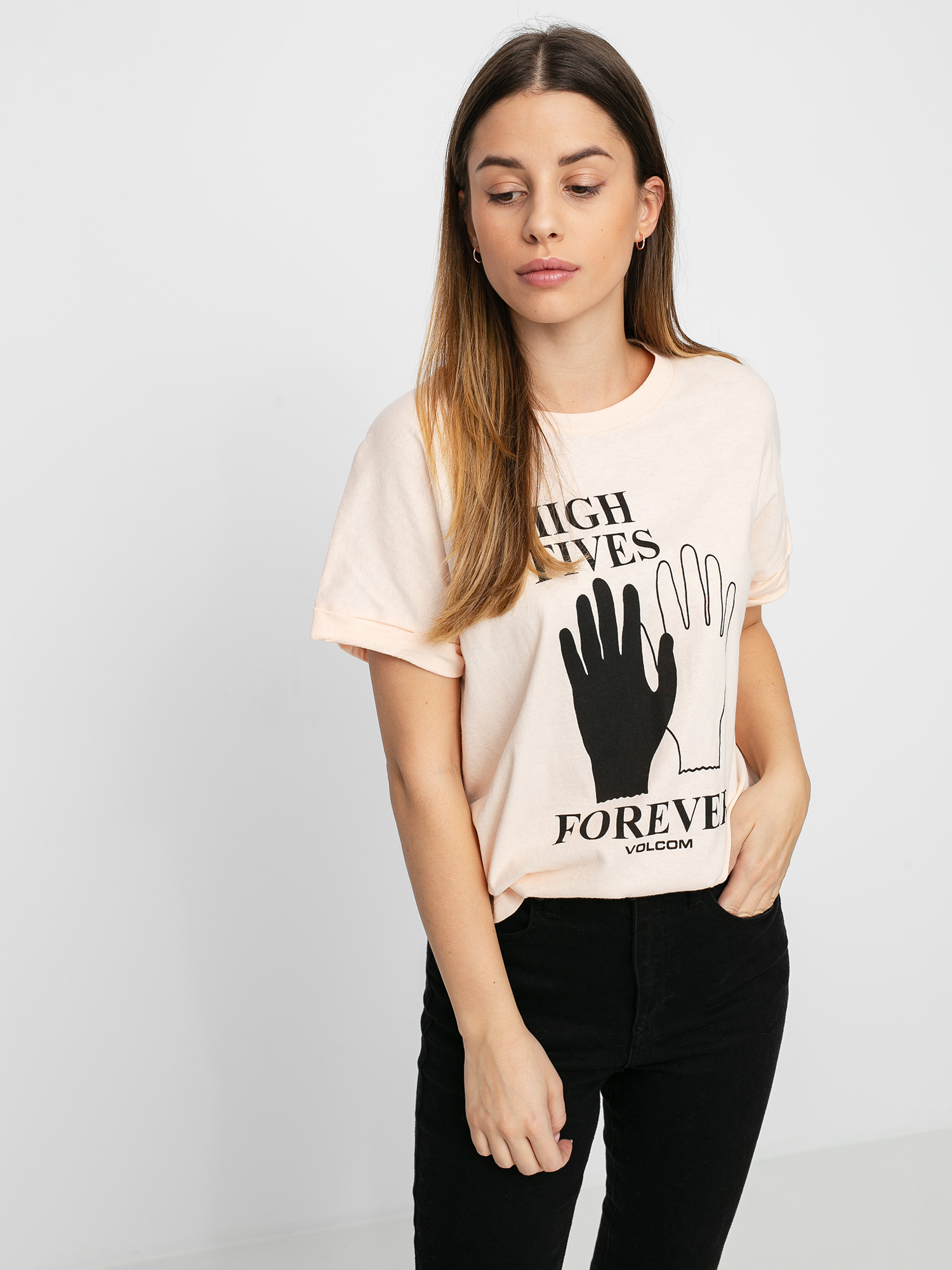 T-shirt Volcom Breaknot Wmn (light peach)