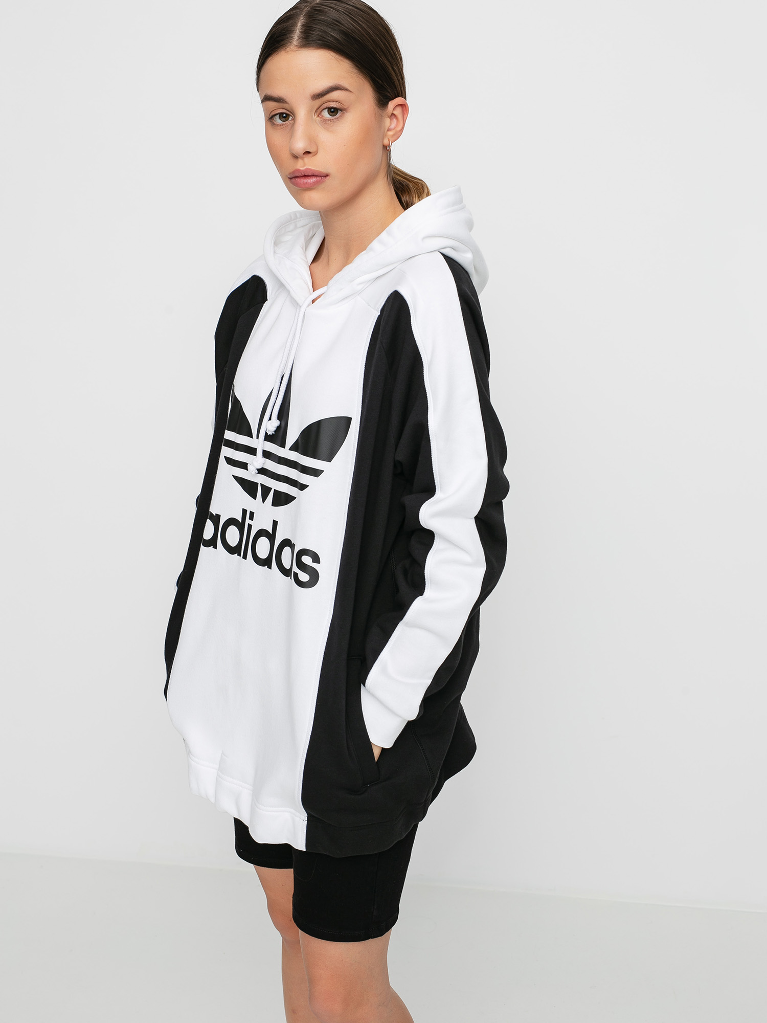 Bluza adidas Originals Hoodie Wmn (white/black)
