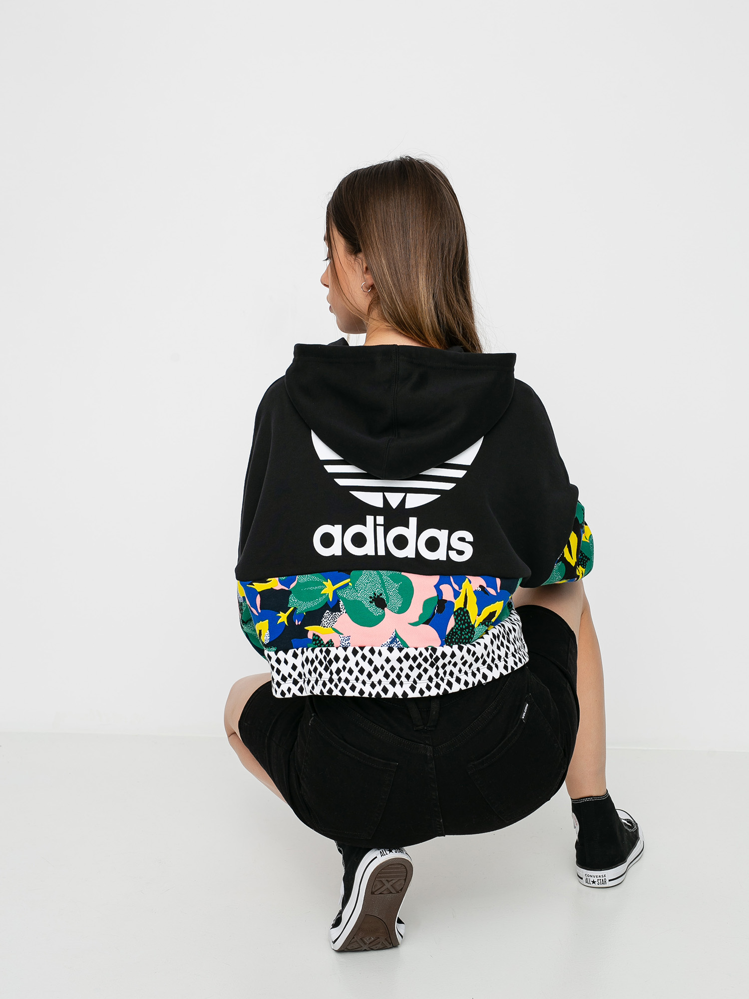 Bluza z kapturem adidas Originals Cropped HD Wmn (black/multco)