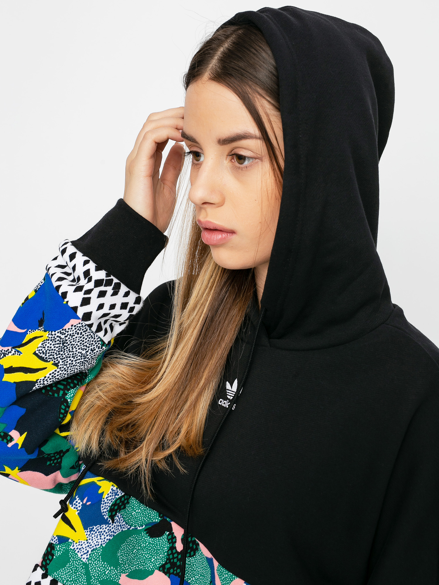 Bluza z kapturem adidas Originals Cropped HD Wmn (black/multco)