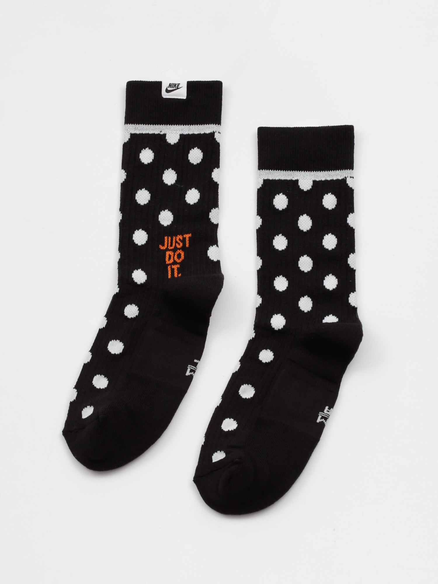 Skarpetki Nike Snkr Sox Crew 2Pr Jdi Dots (black/safety orange/white/black)