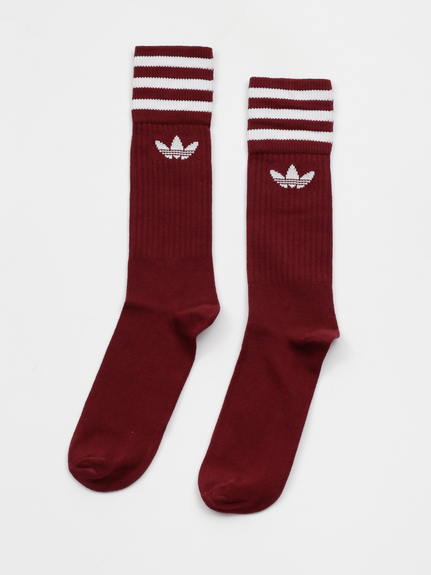 Skarpetki adidas Originals Solid Crew (collegiate burgundy/scarlet/white)