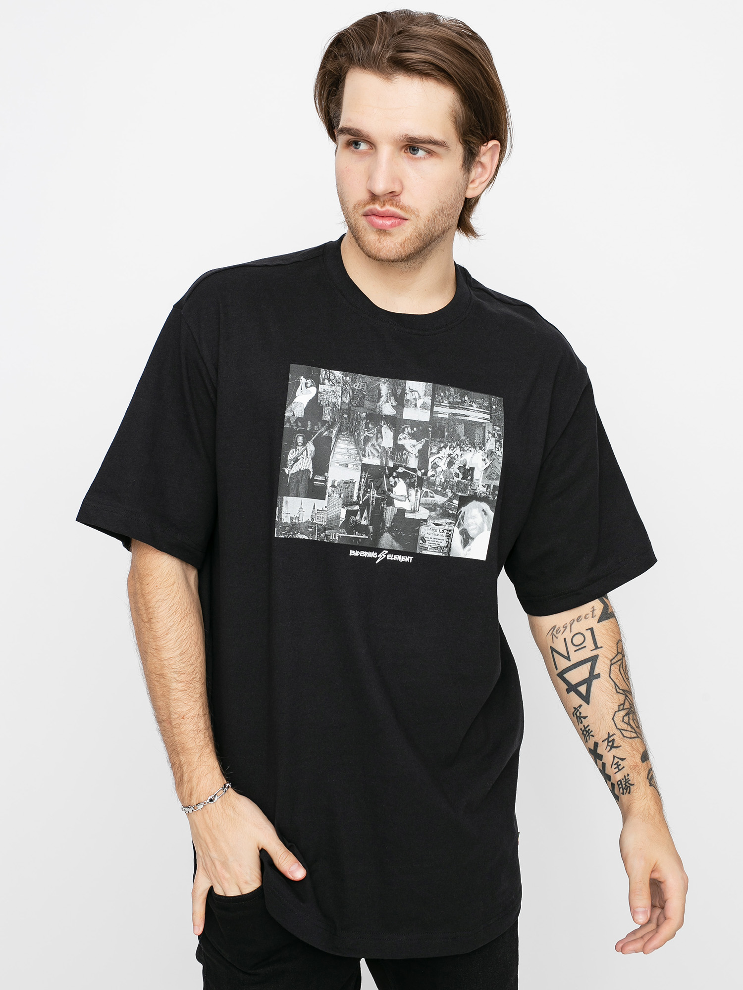 T-shirt Element Collage (flint black)