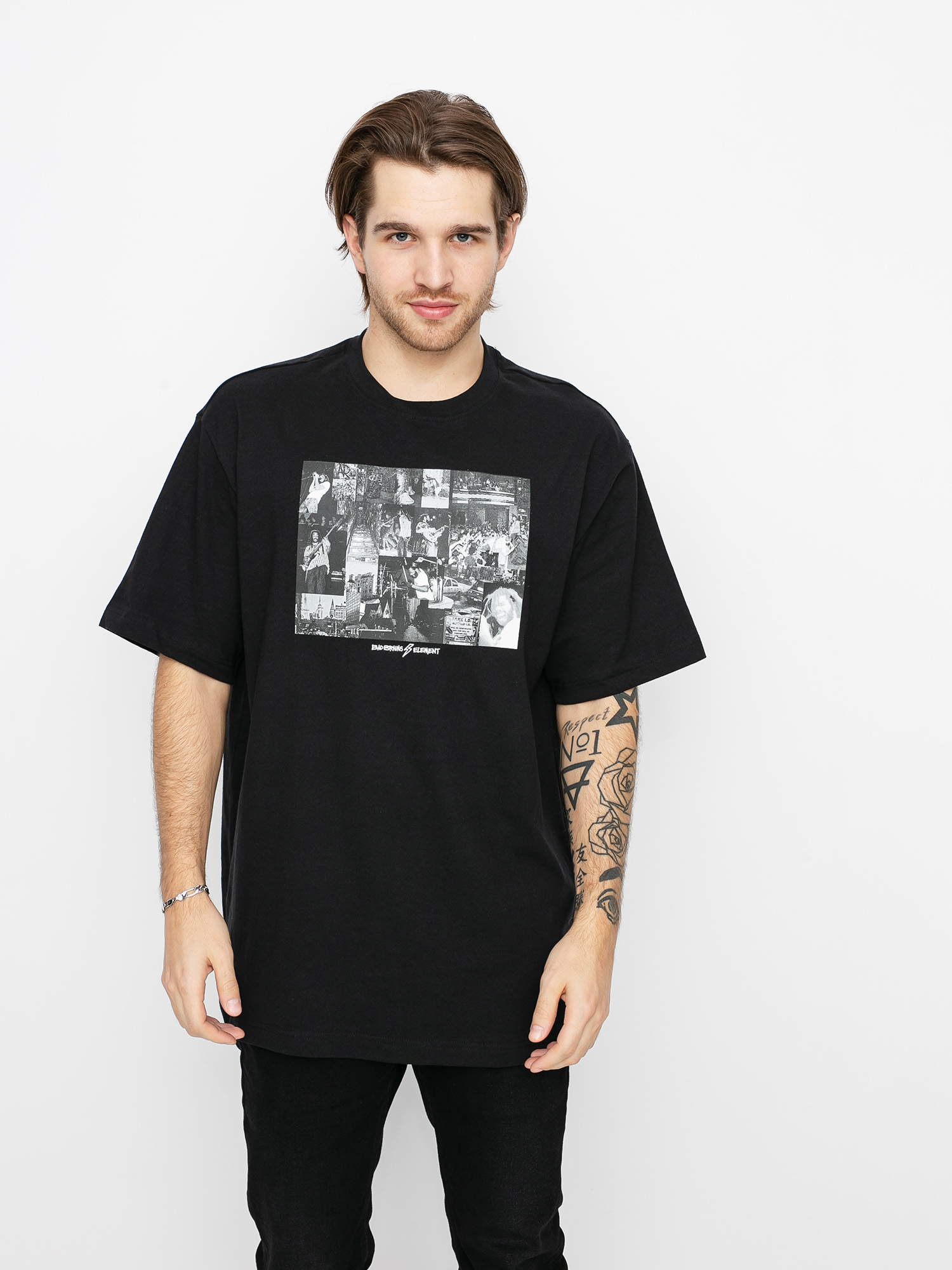 T-shirt Element Collage (flint black)