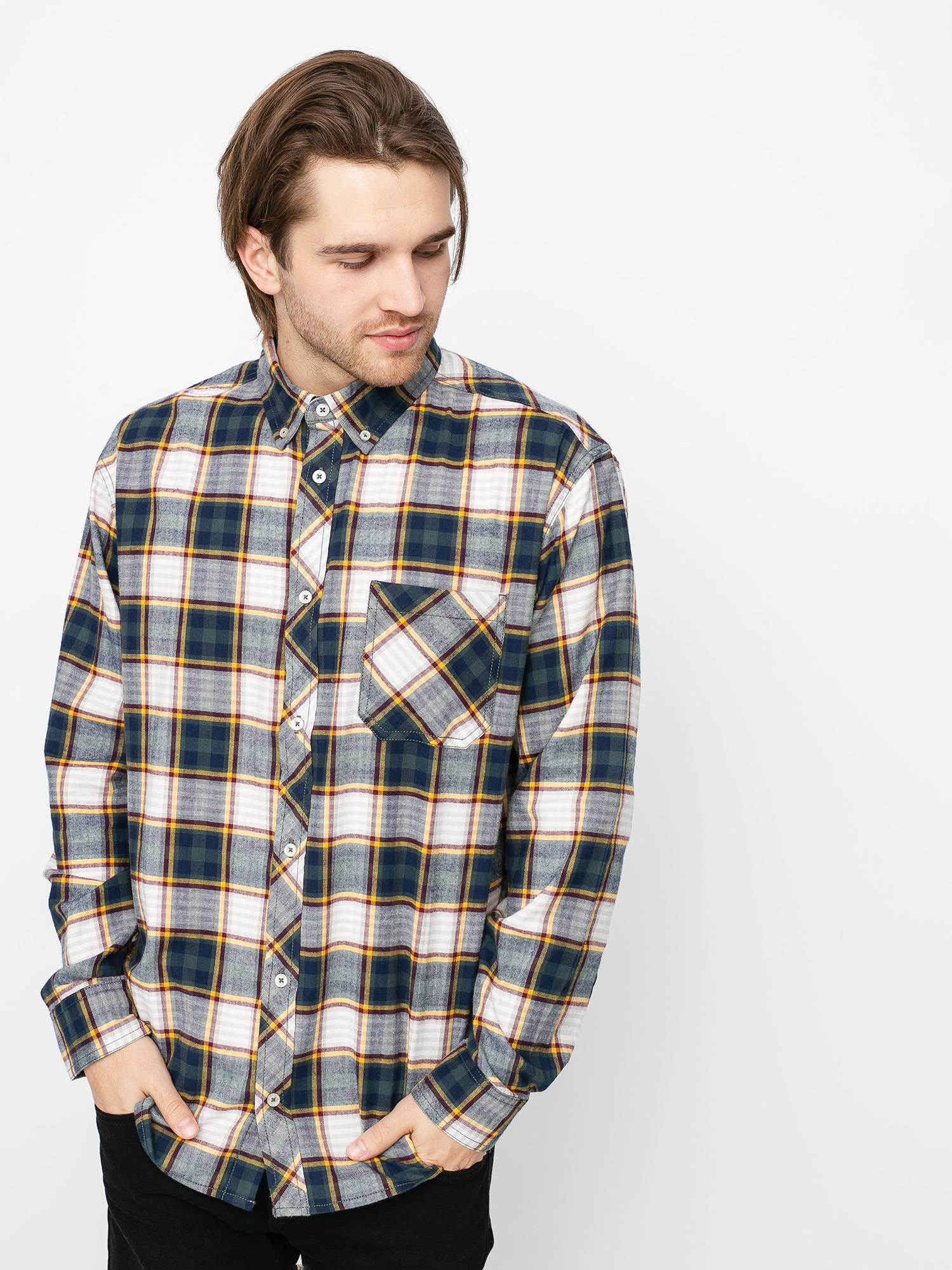 Koszula Element Lumber (green/off white)