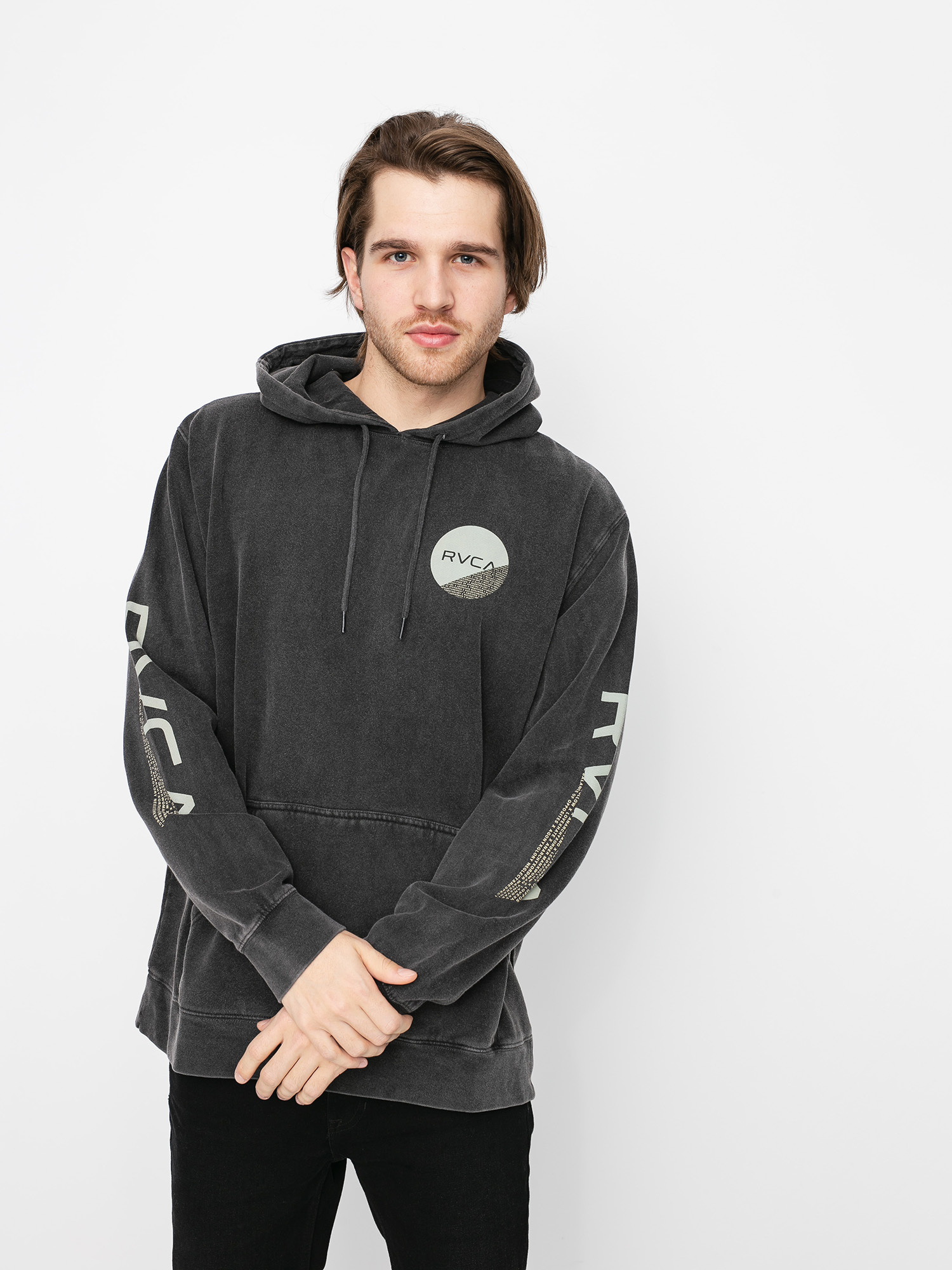 Bluza z kapturem RVCA Fraction HD (black)