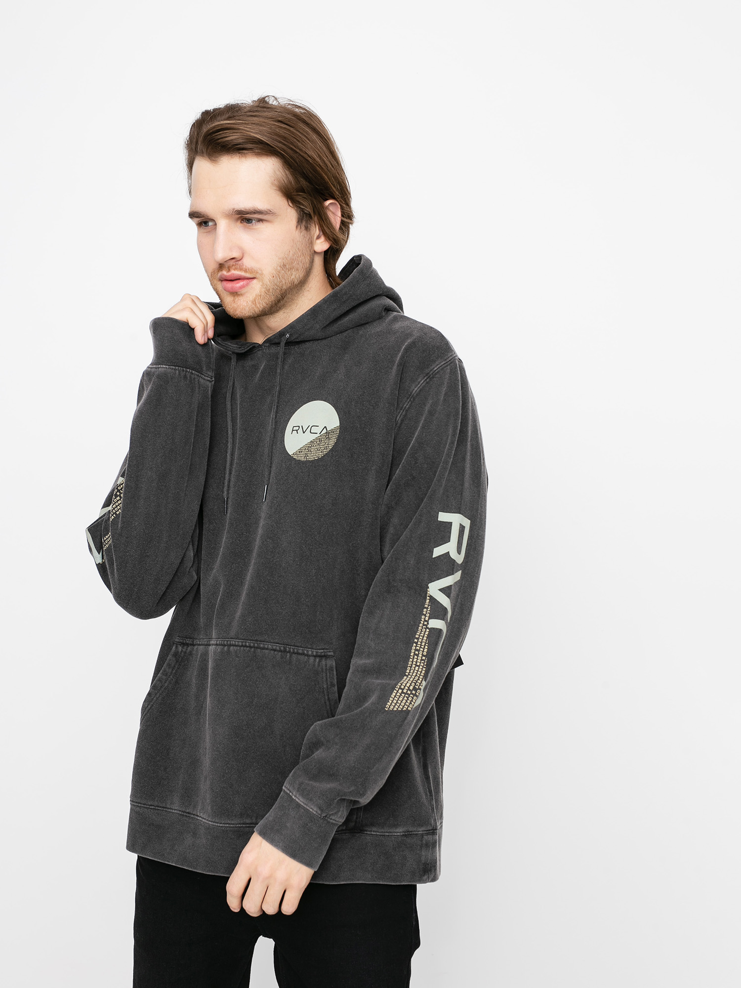 Bluza z kapturem RVCA Fraction HD (black)