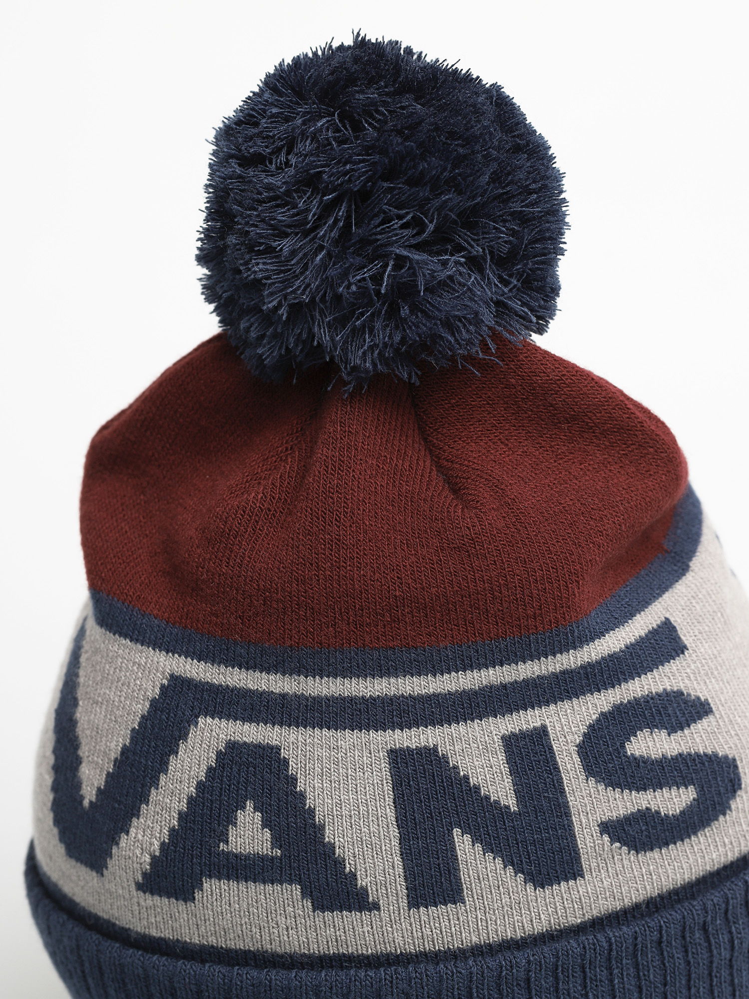 Czapka zimowa Vans Stripe Pom (dress blues/port royale)