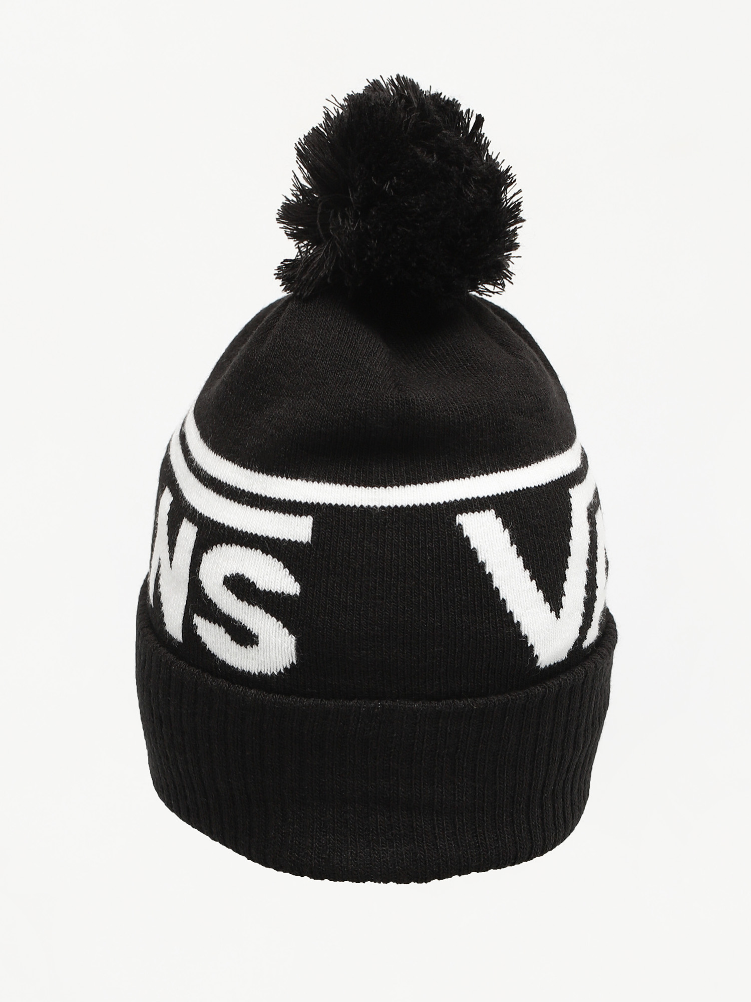 Czapka zimowa Vans Stripe Pom (black/white)