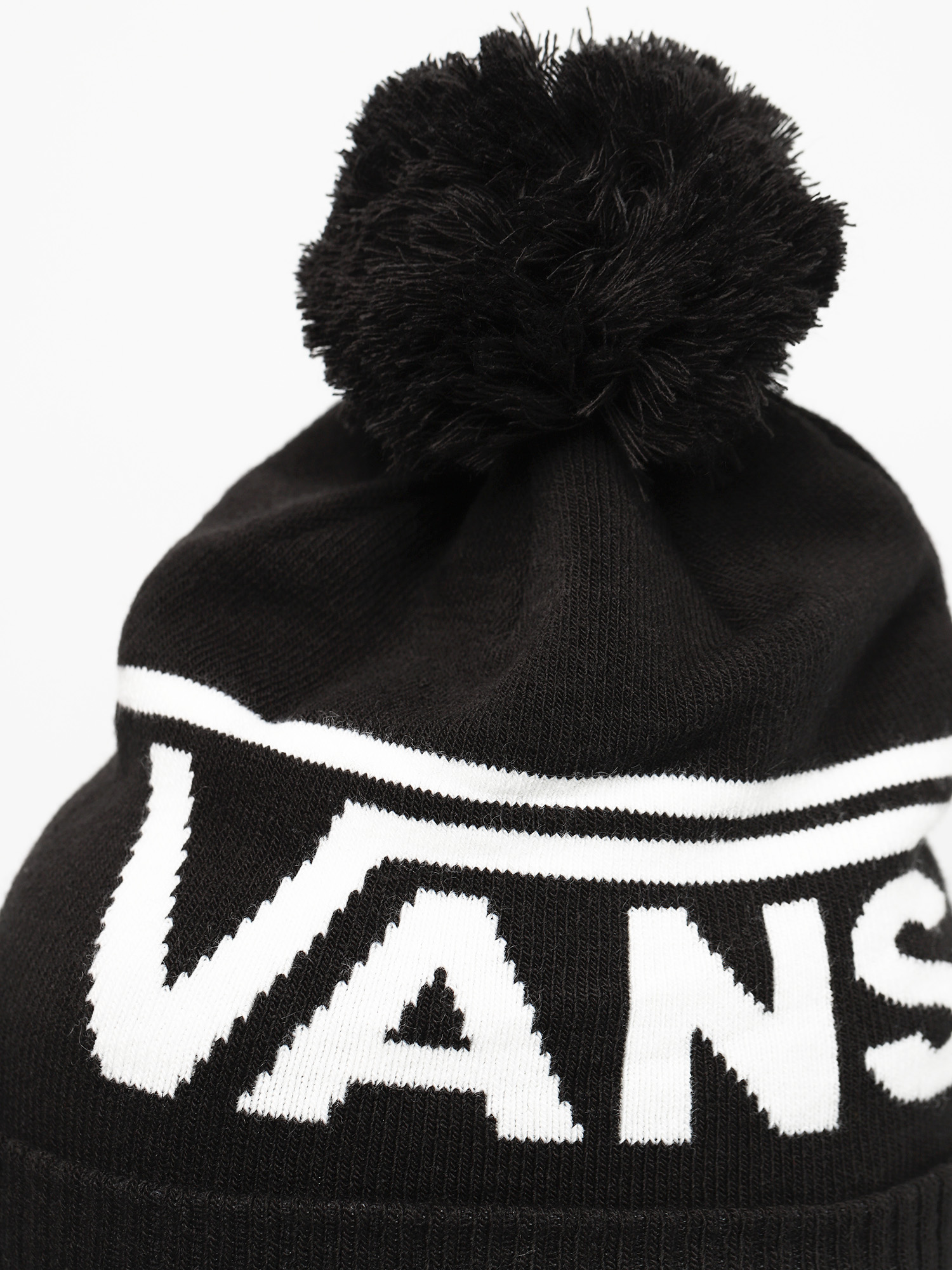 Czapka zimowa Vans Stripe Pom (black/white)
