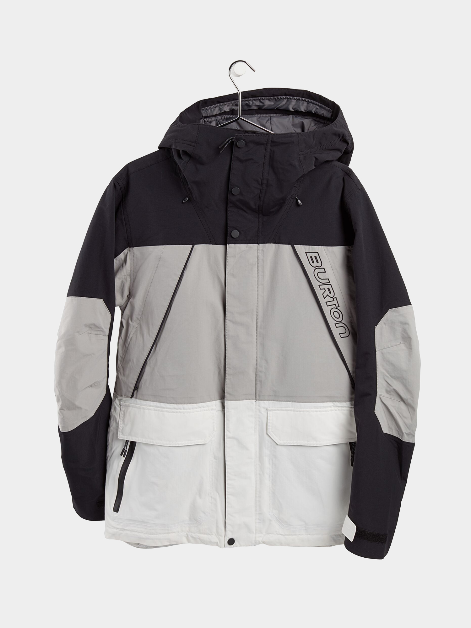 Męska Kurtka snowboardowa Burton Breach Insulated (true black/iron gray/stout white)