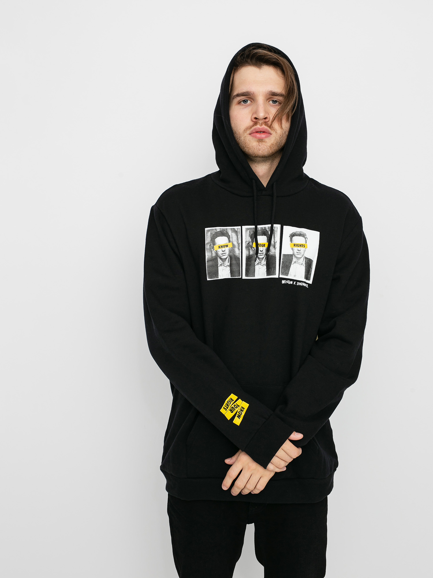 Bluza z kapturem Brixton x Strummer Kyr HD (black)