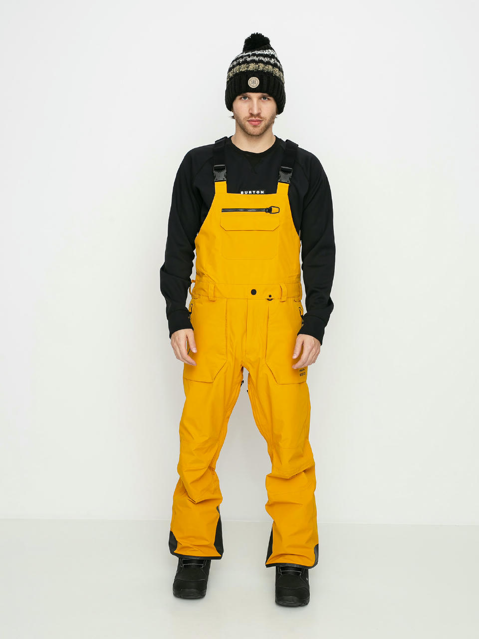 Męskie Spodnie snowboardowe Volcom Rain Gore Bib Overall (resin gold)