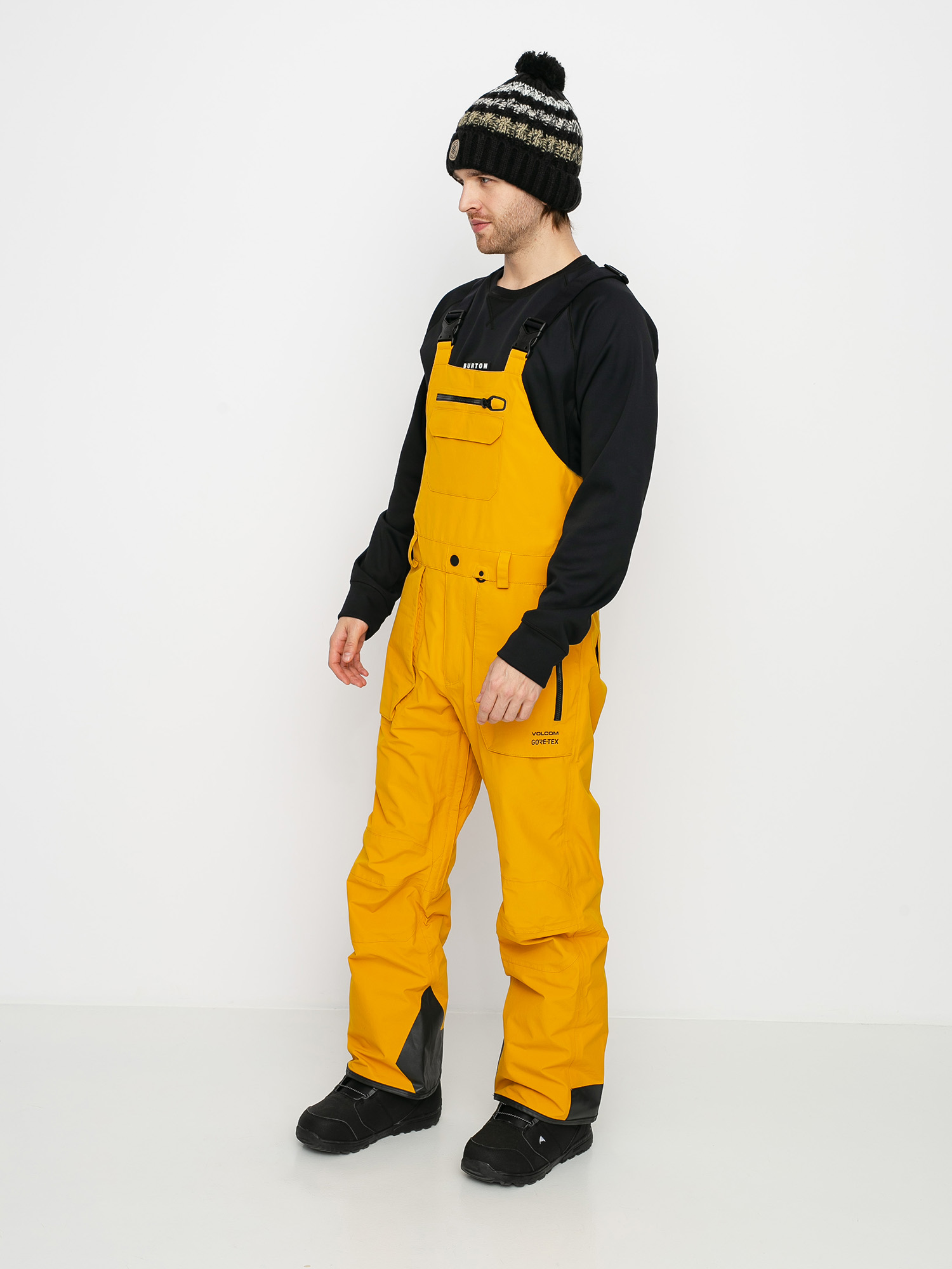 Męskie Spodnie snowboardowe Volcom Rain Gore Bib Overall (resin gold)