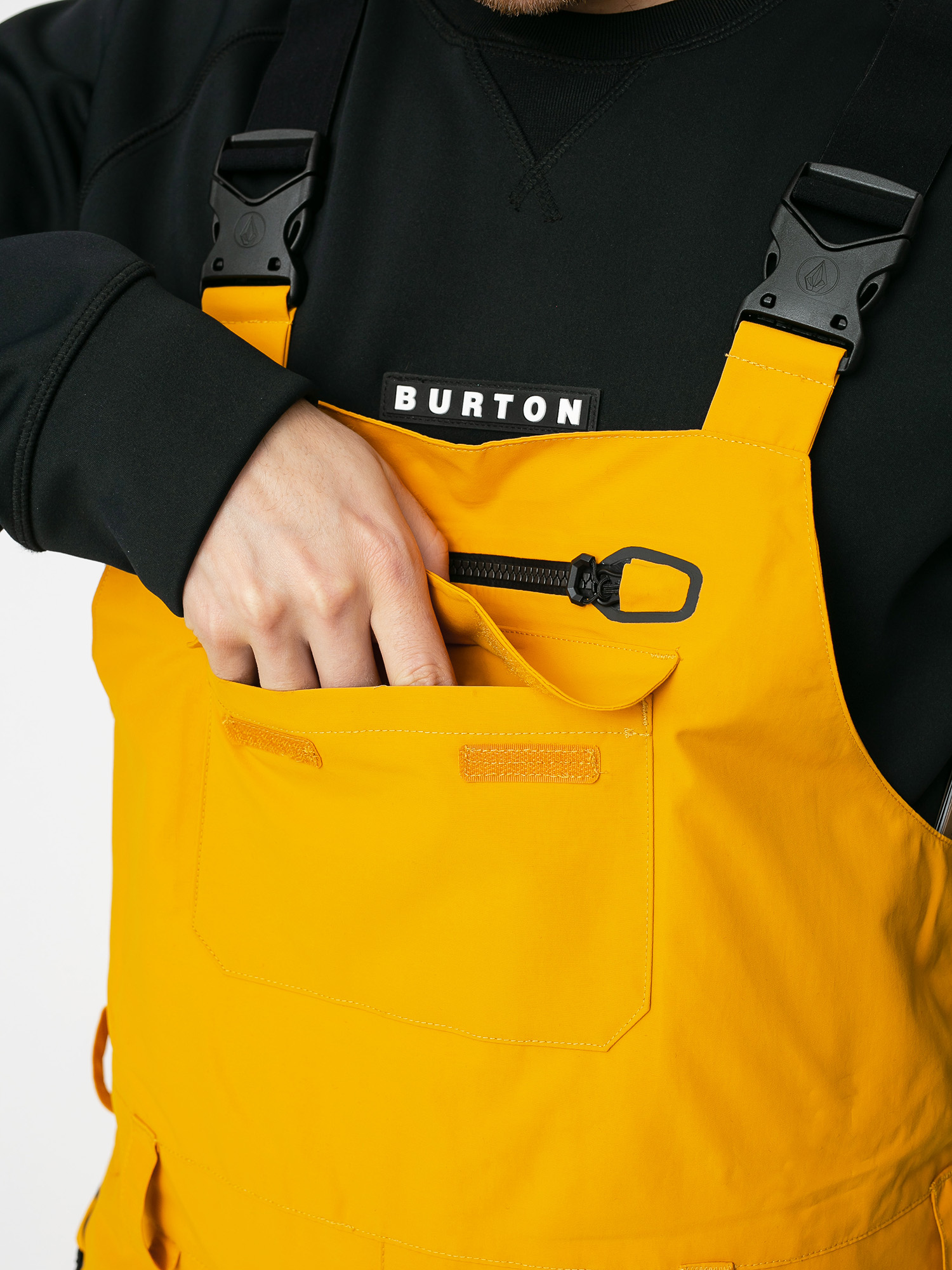 Męskie Spodnie snowboardowe Volcom Rain Gore Bib Overall (resin gold)