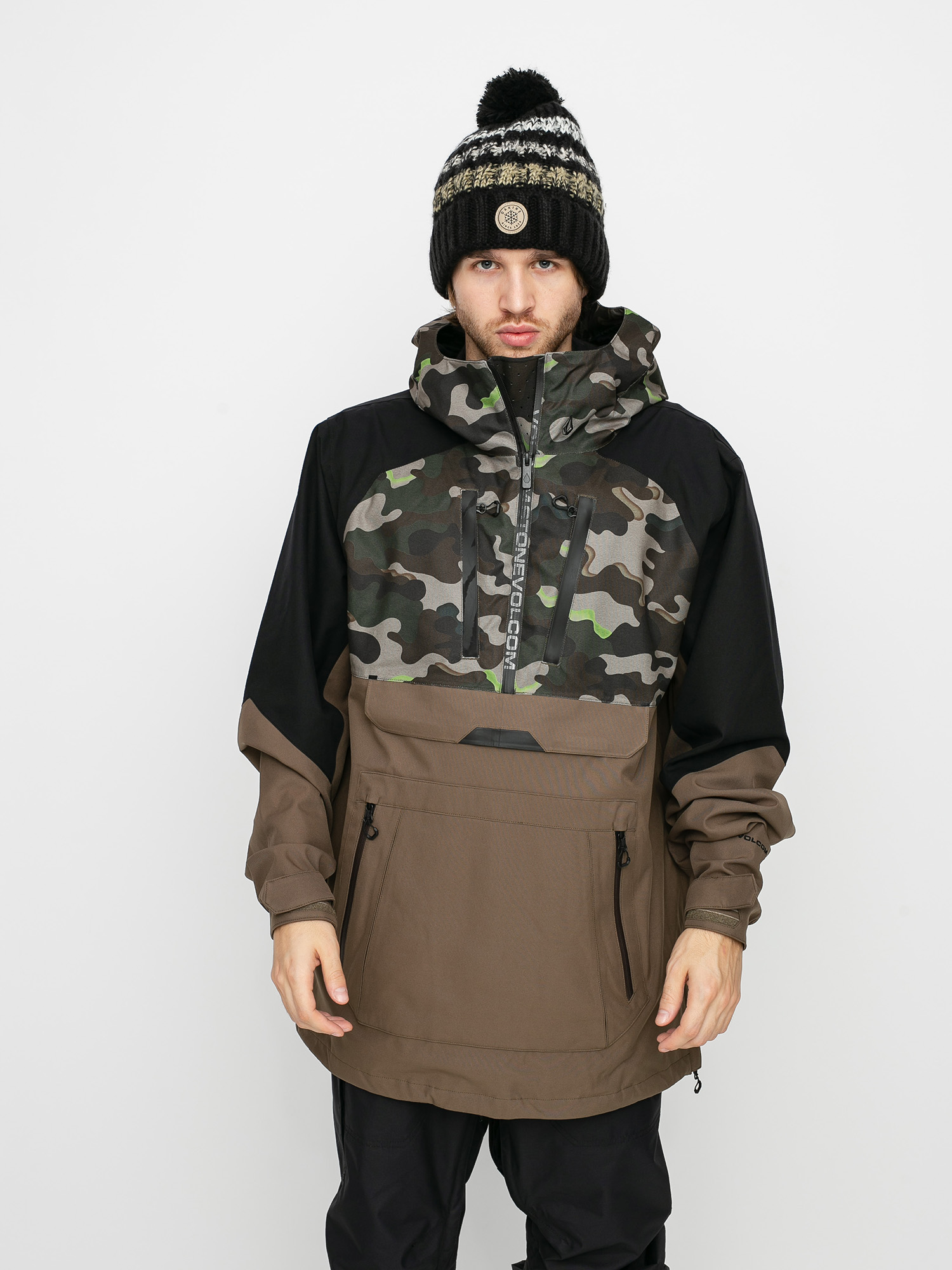 Męska Kurtka snowboardowa Volcom Brighton Pullover (army)