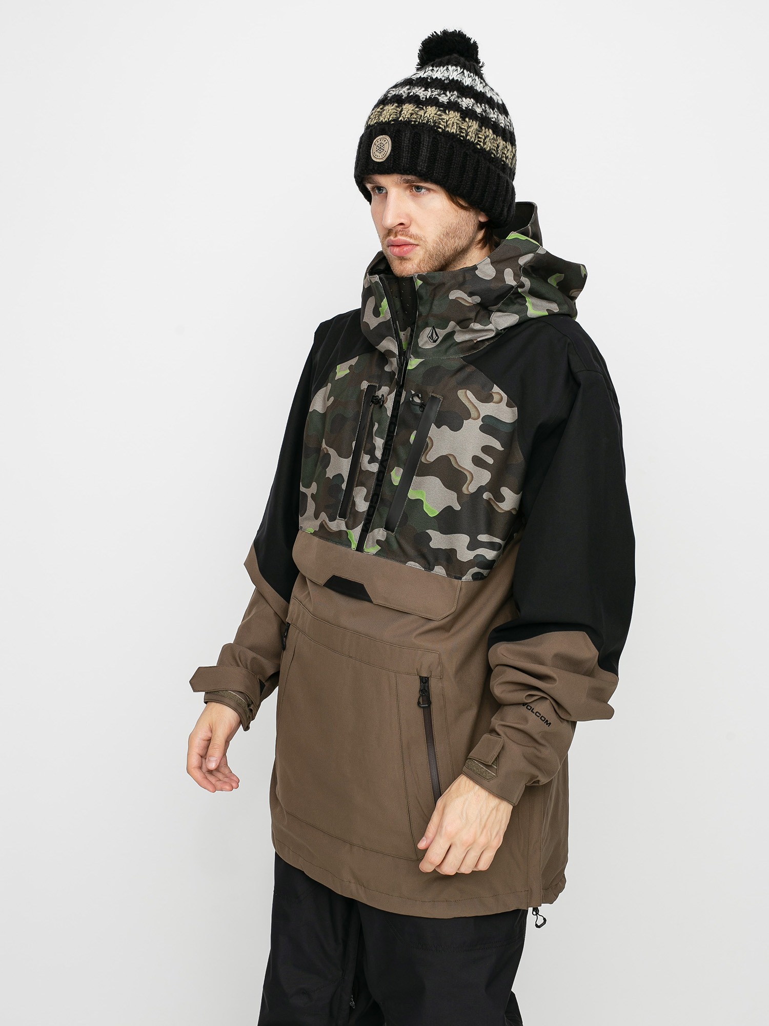 Męska Kurtka snowboardowa Volcom Brighton Pullover (army)