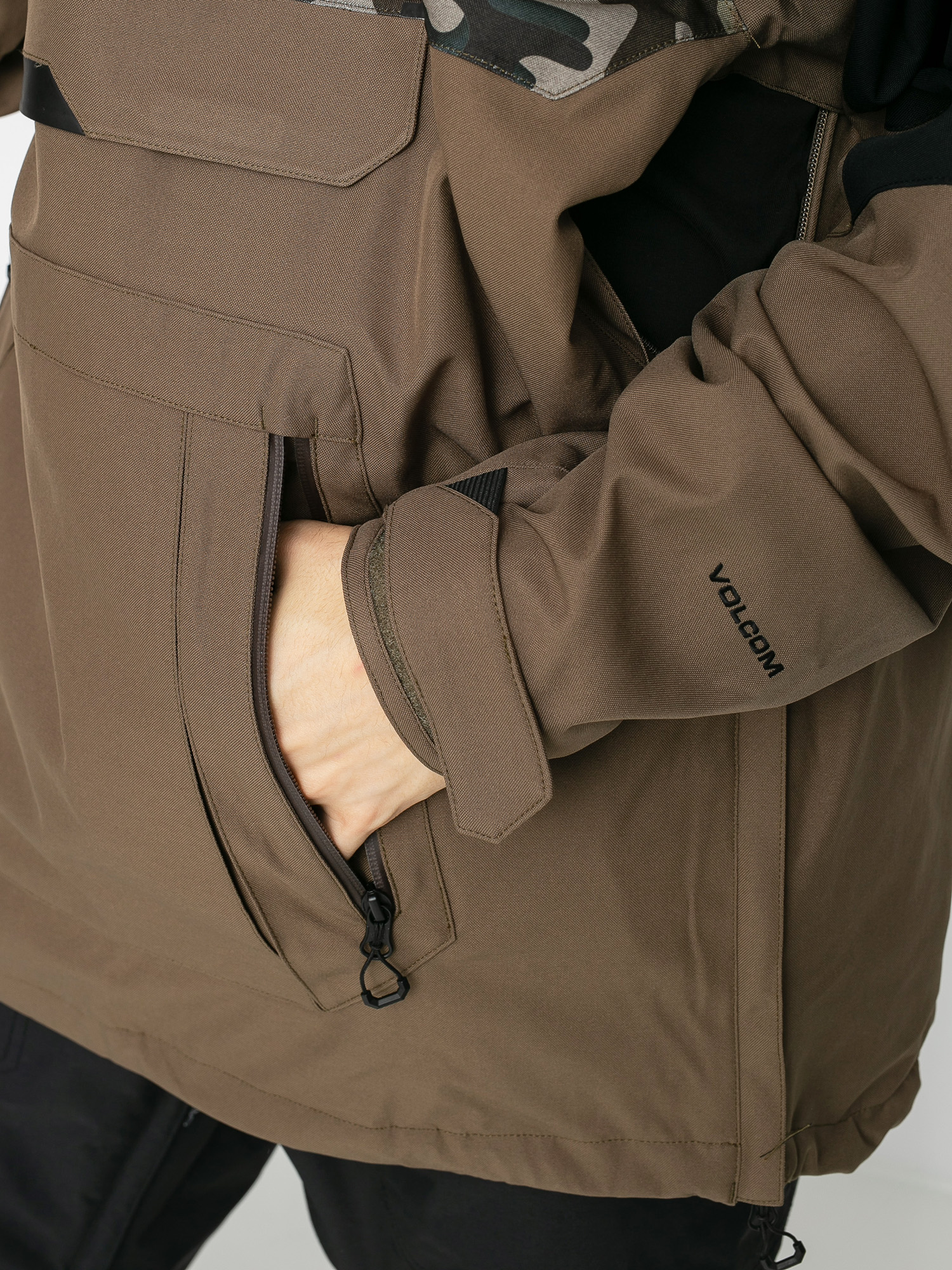 Męska Kurtka snowboardowa Volcom Brighton Pullover (army)