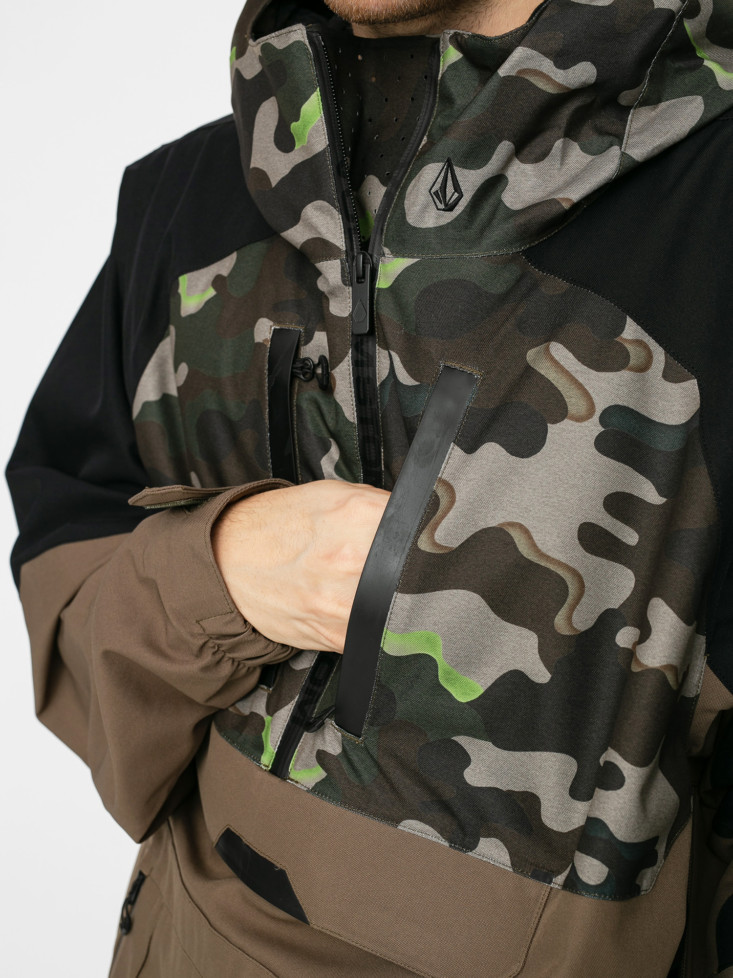 Męska Kurtka snowboardowa Volcom Brighton Pullover (army)