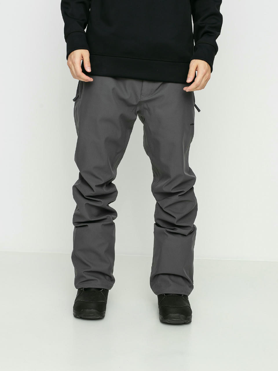 Męskie Spodnie snowboardowe Volcom Klocker Tight (dark grey)