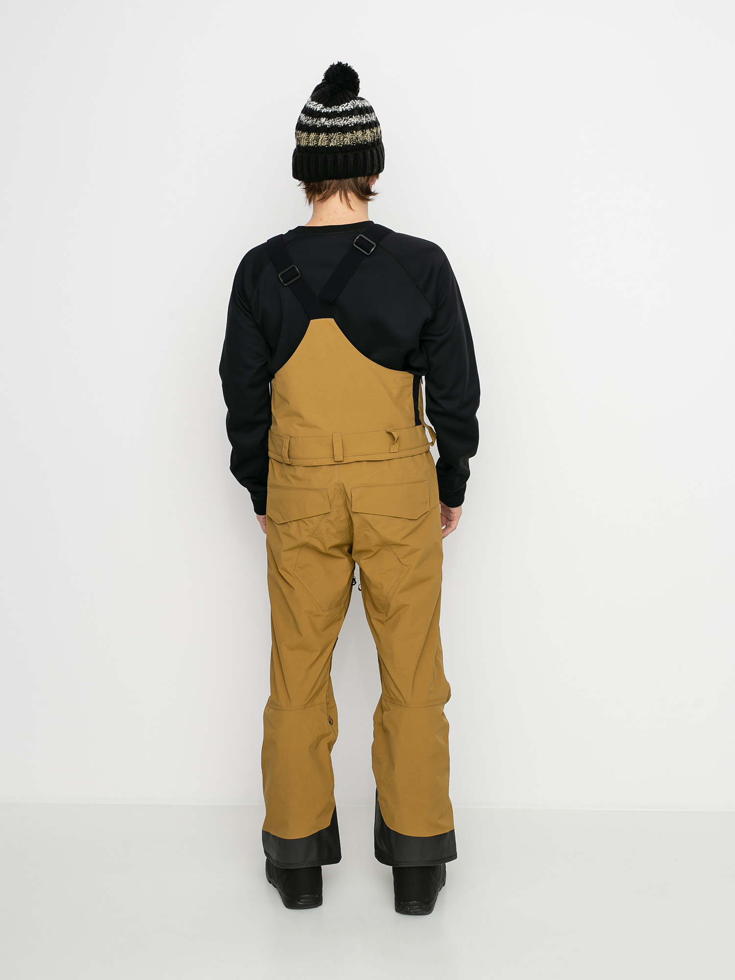 Męskie Spodnie snowboardowe Volcom Rain Gore Bib Overall (burnt khaki)