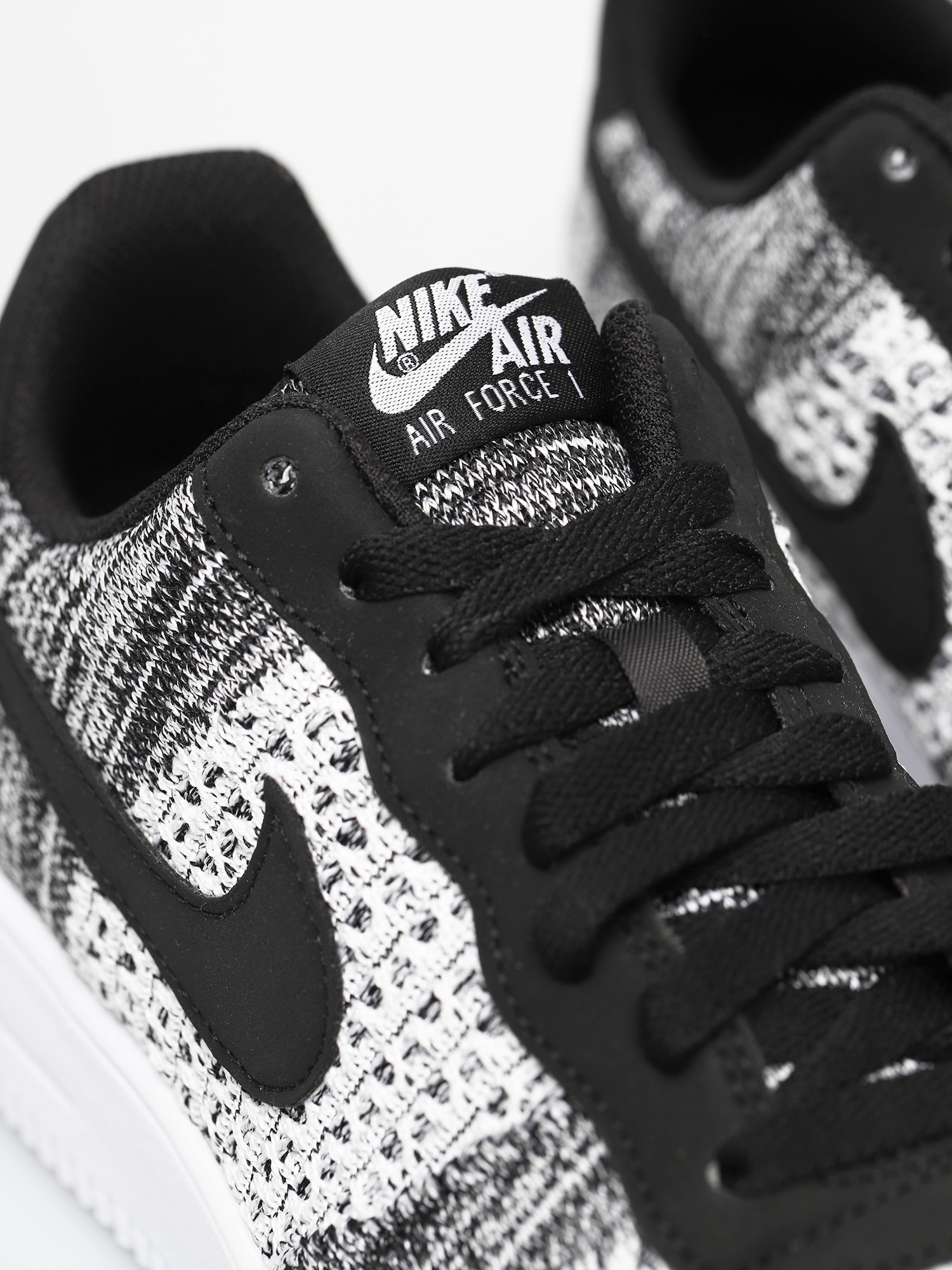 Buty Nike Af1 Flyknit Low (black/pure platinum black white)