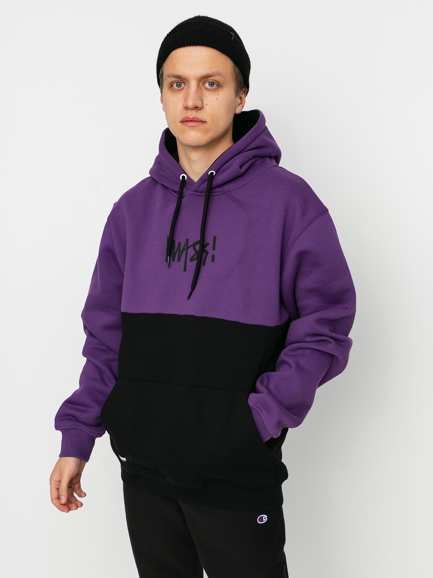 Bluza z kapturem MassDnm Result HD (purple/black)