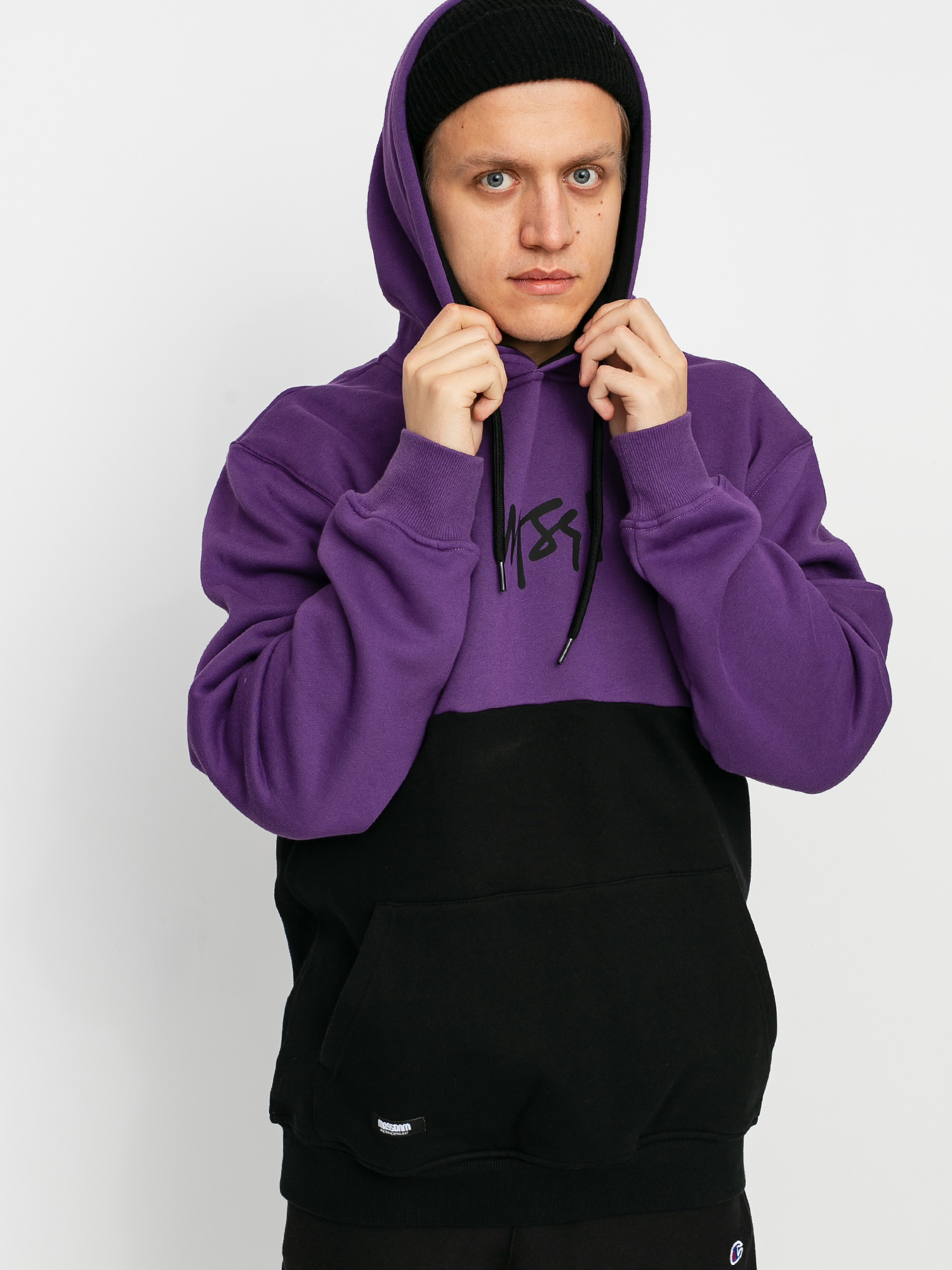 Bluza z kapturem MassDnm Result HD (purple/black)