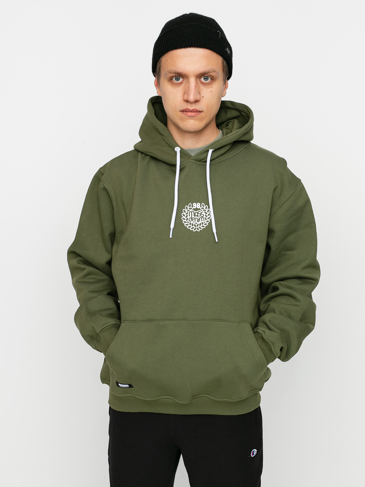 Bluza z kapturem MassDnm Base Small Logo HD (khaki)