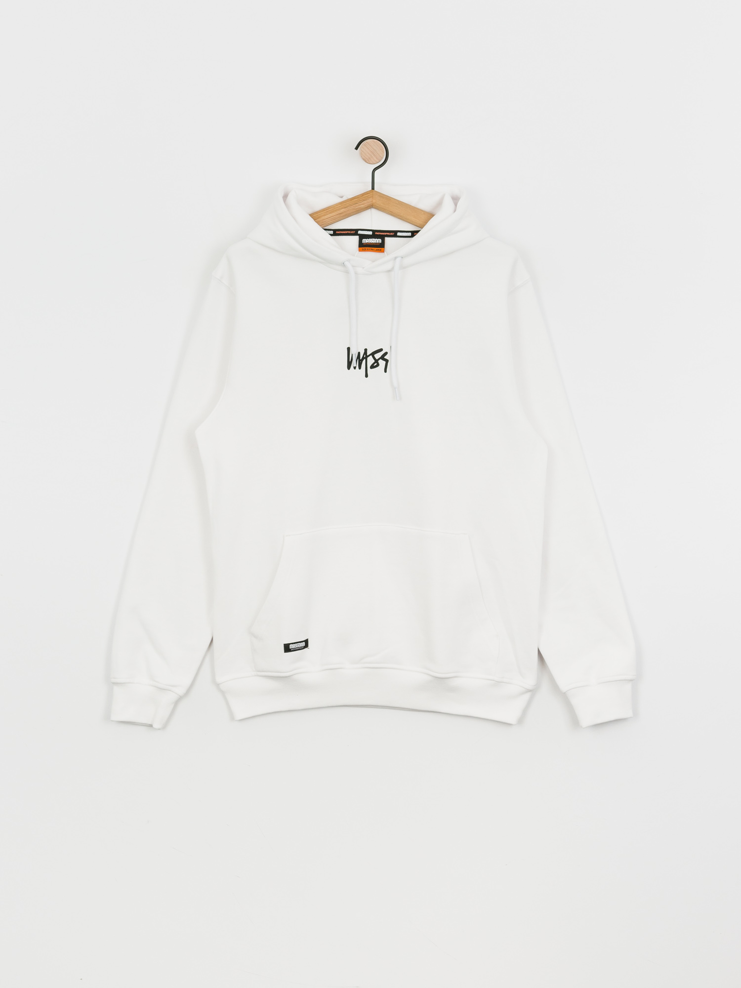 Bluza z kapturem MassDnm Signature Small Logo HD (white)