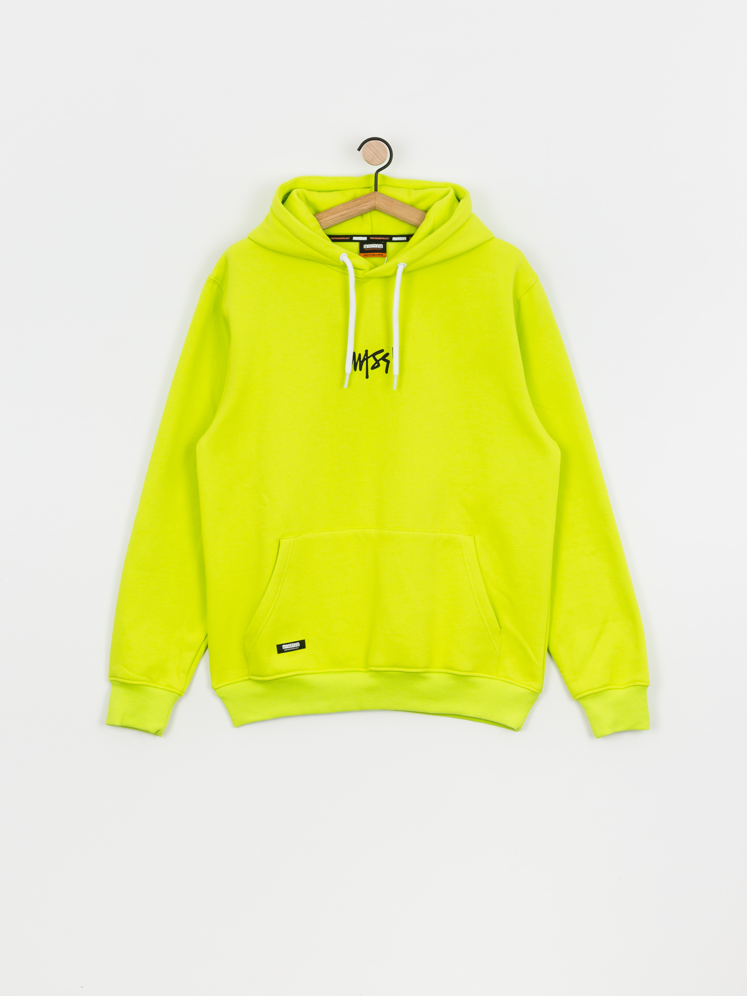 Bluza z kapturem MassDnm Signature Small Logo HD (toxic yellow)