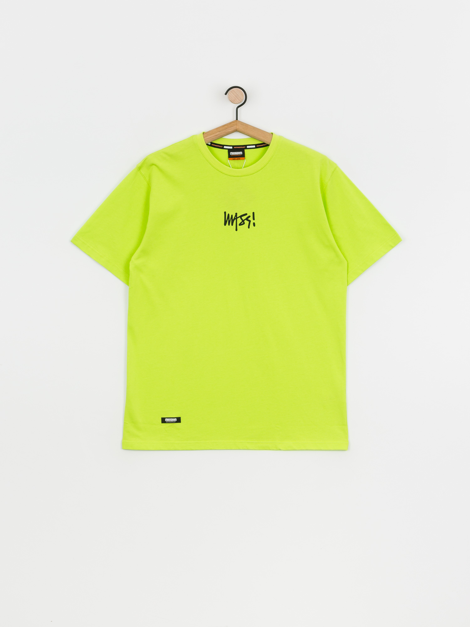 T-shirt MassDnm Signature Small Logo (toxic yellow)